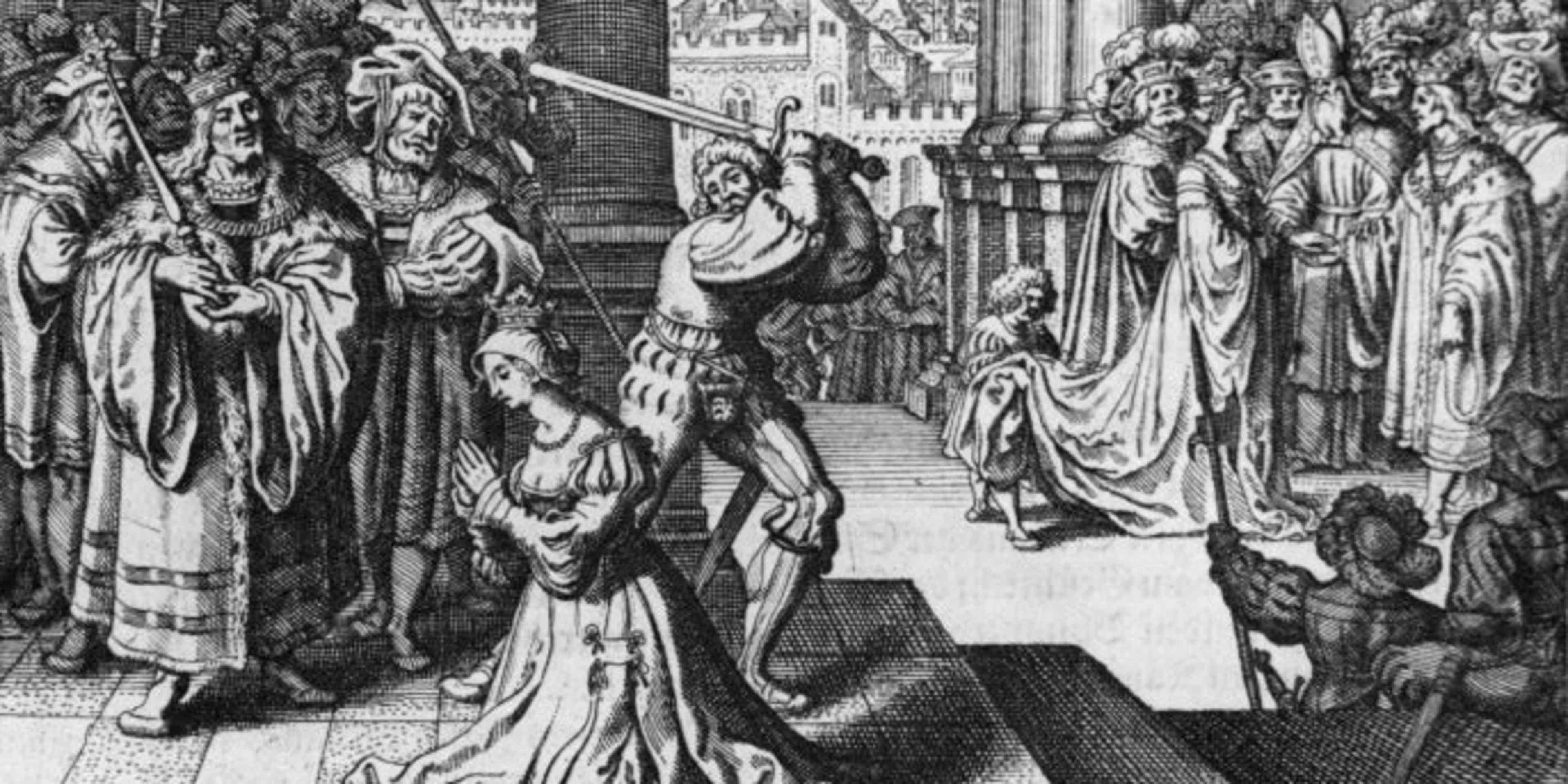Anne Boleyn's execution, 1536. (Credit: Bettmann Archive/Getty Images)