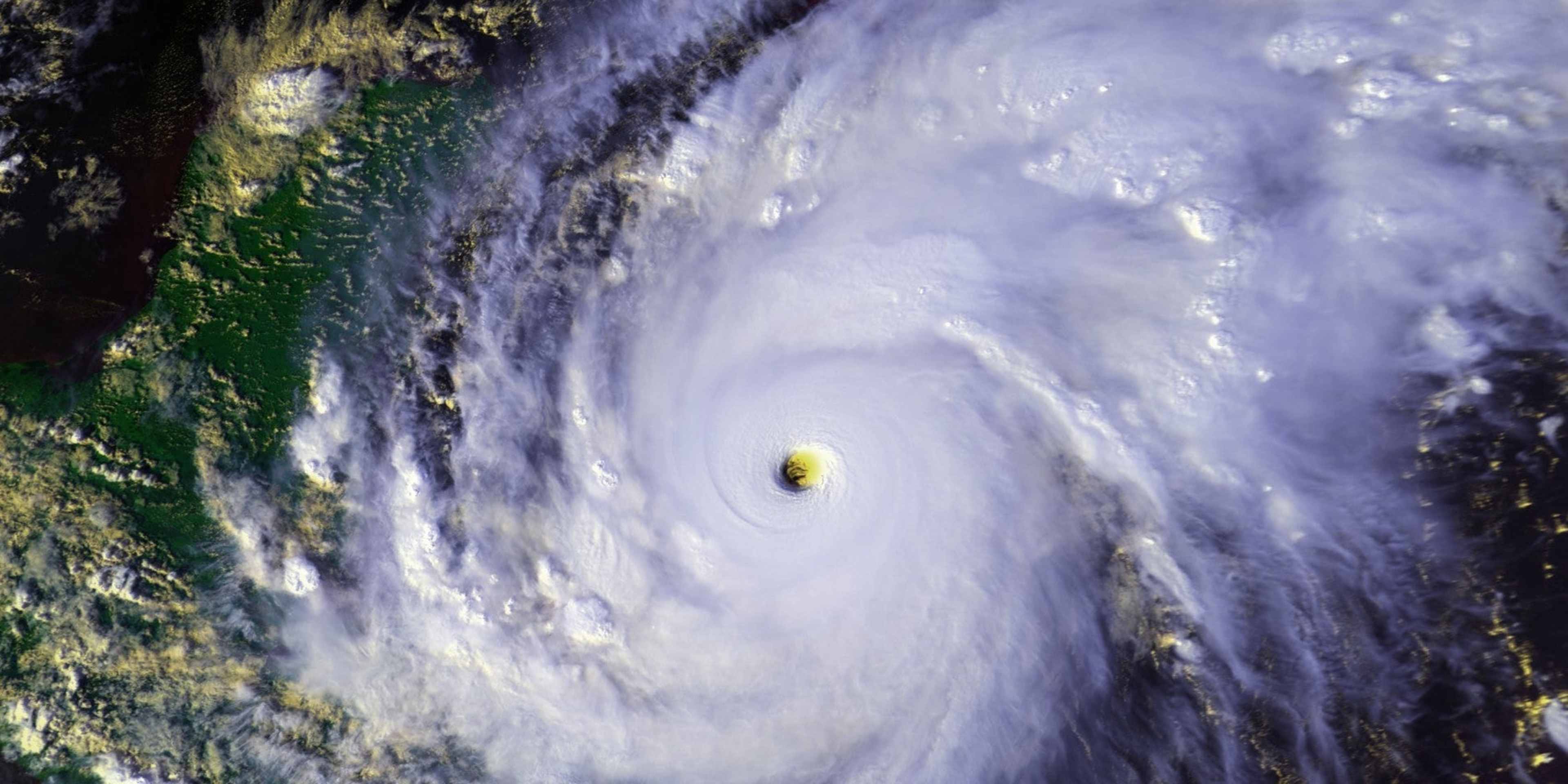 Hurricane Mitch satellite image, 1998.