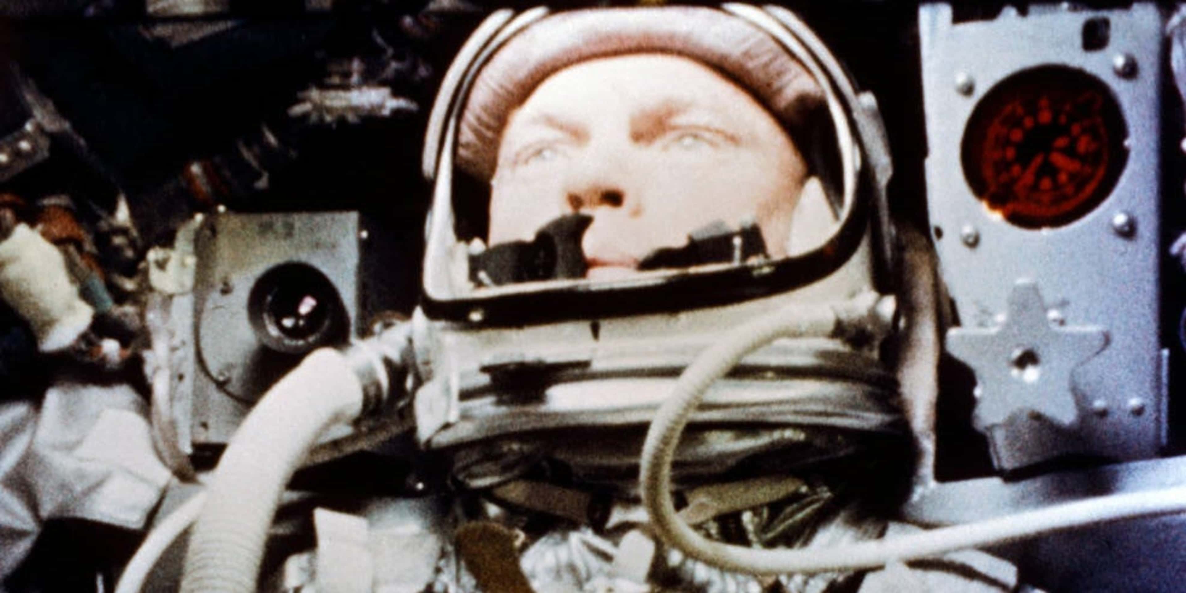 John Glenn orbiting Earth in 1962.