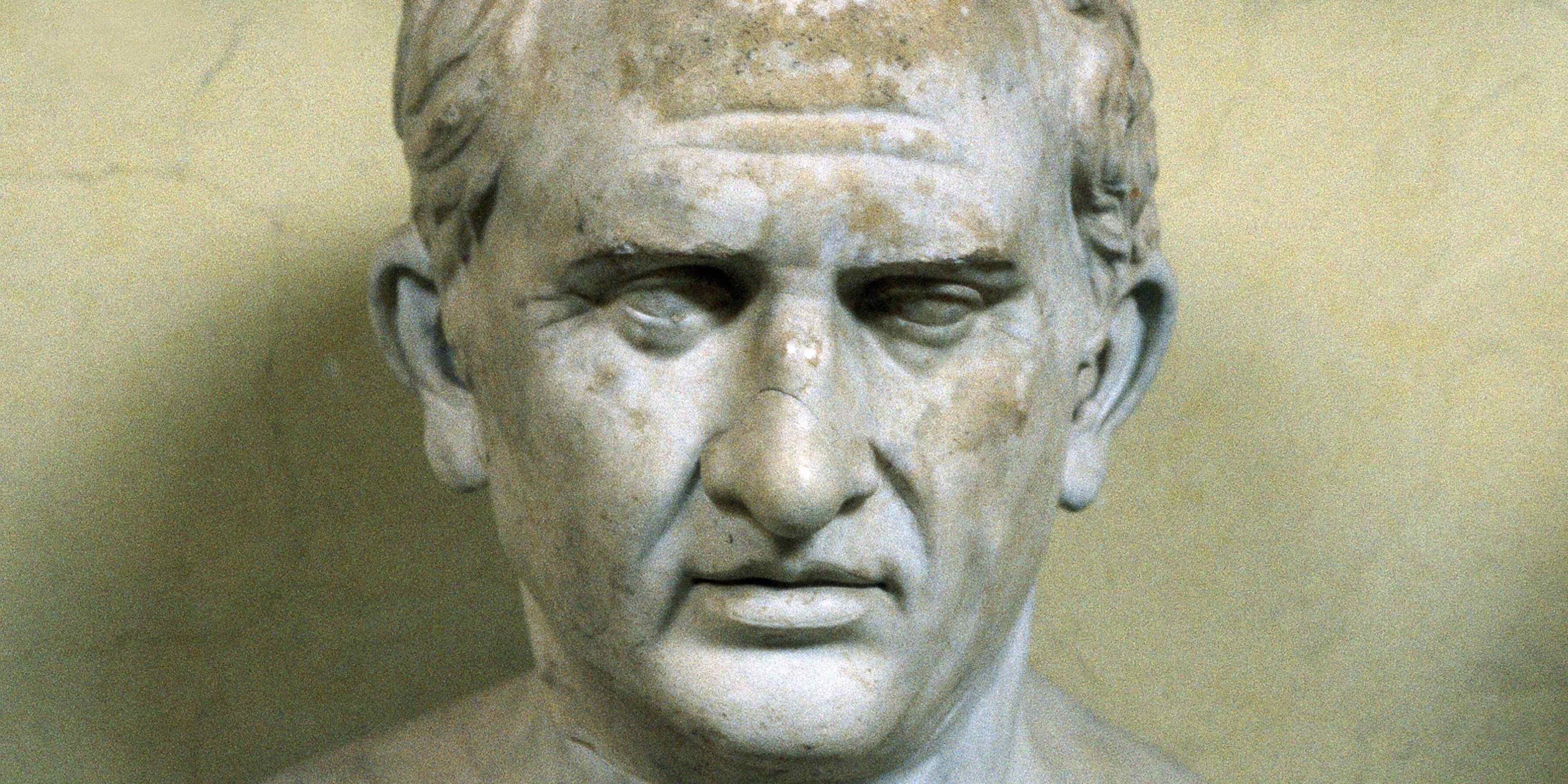 Portrait bust of Marcus Tullius Cicero (106-43 BC), Roman orator and statesman, c. 1754
