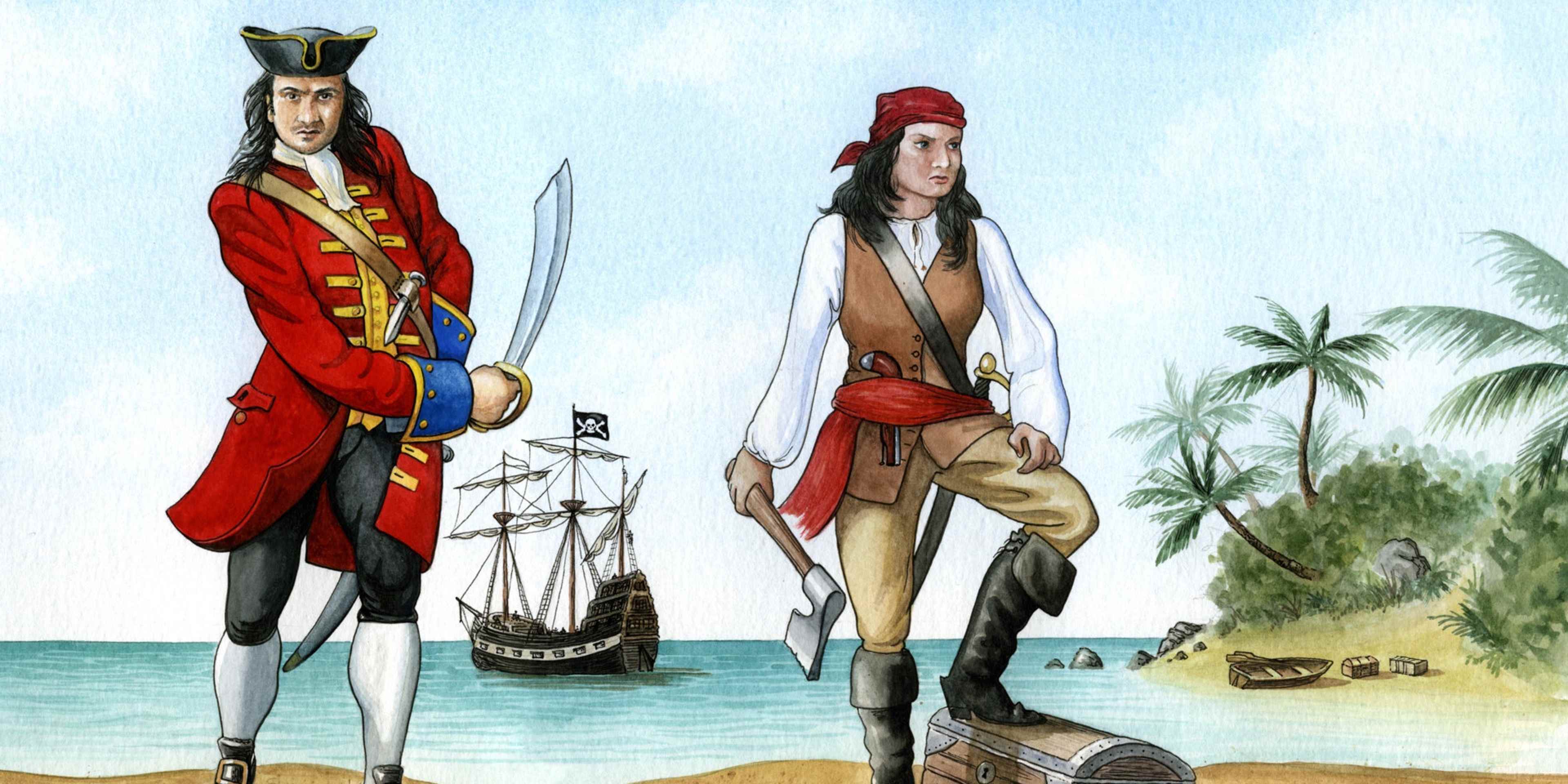 Pirate treasure history