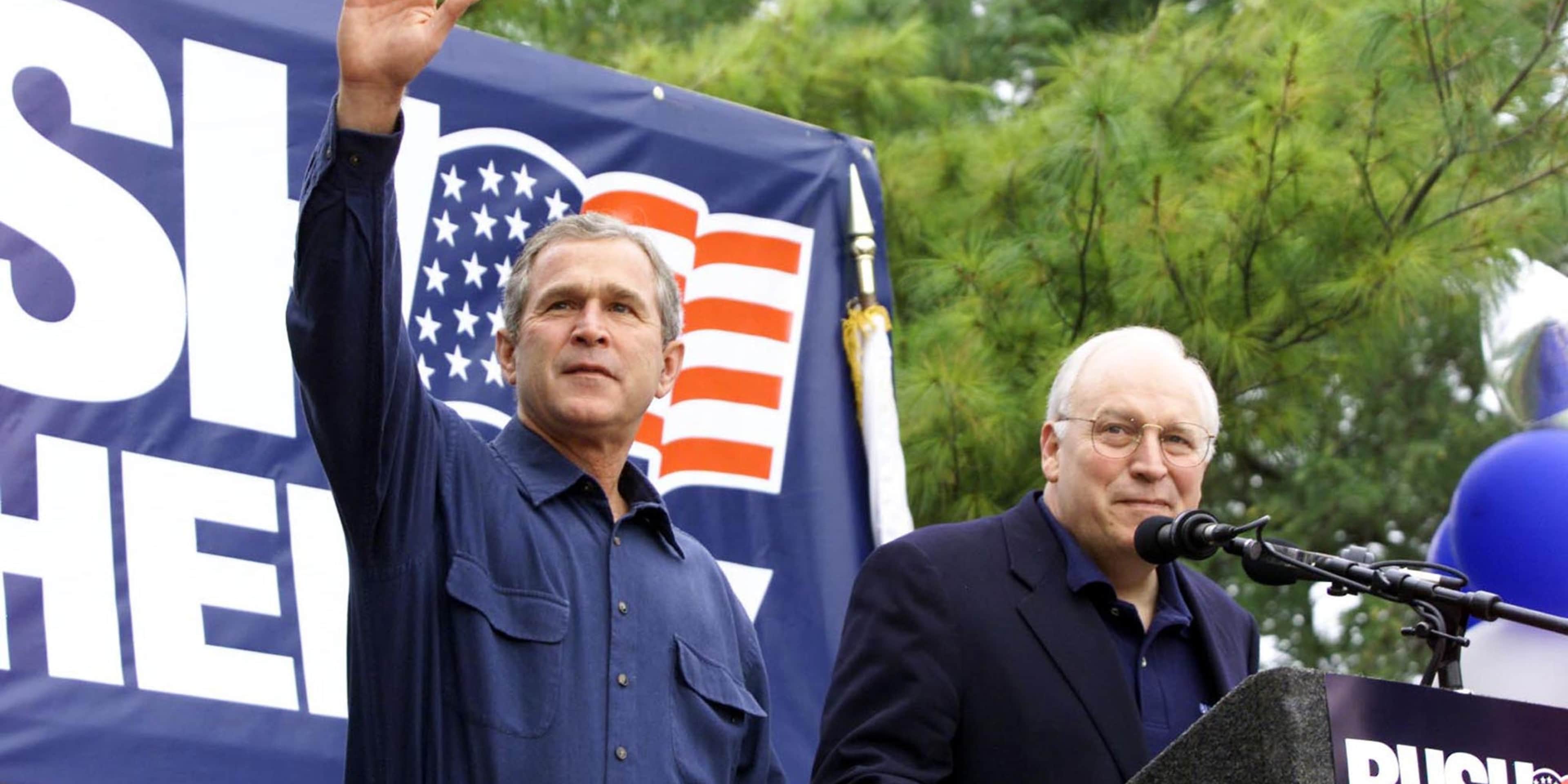 America 101: Can the president and vice president be from the same state? President George W. Bush and Vice President Dick Cheney