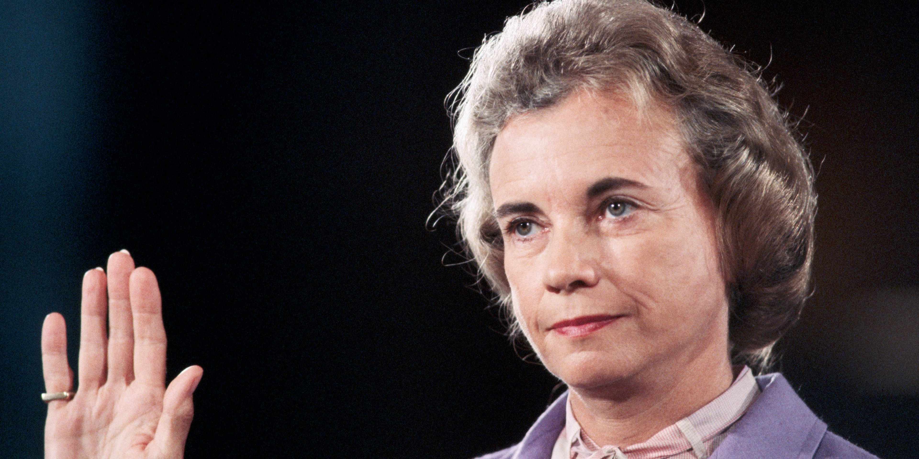 Sandra Day O'Connor Being Sworn In (Photo by © Wally McNamee/CORBIS/Corbis via Getty Images)