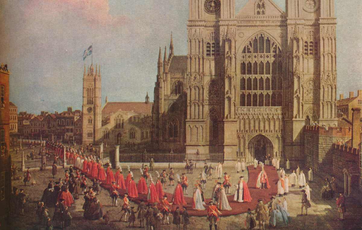 Proession of the Order of the Bath, 1749, (1929). Artist: Canaletto