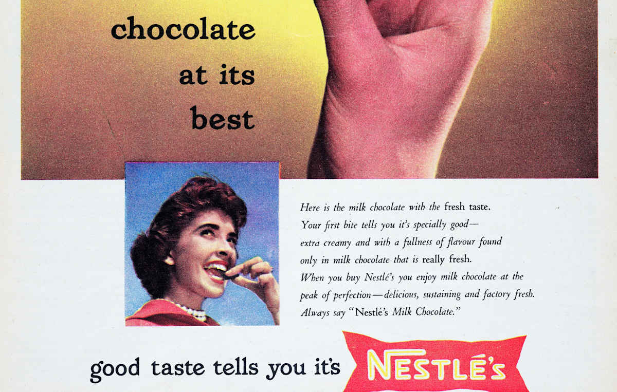 Nestle chocolate advertisement