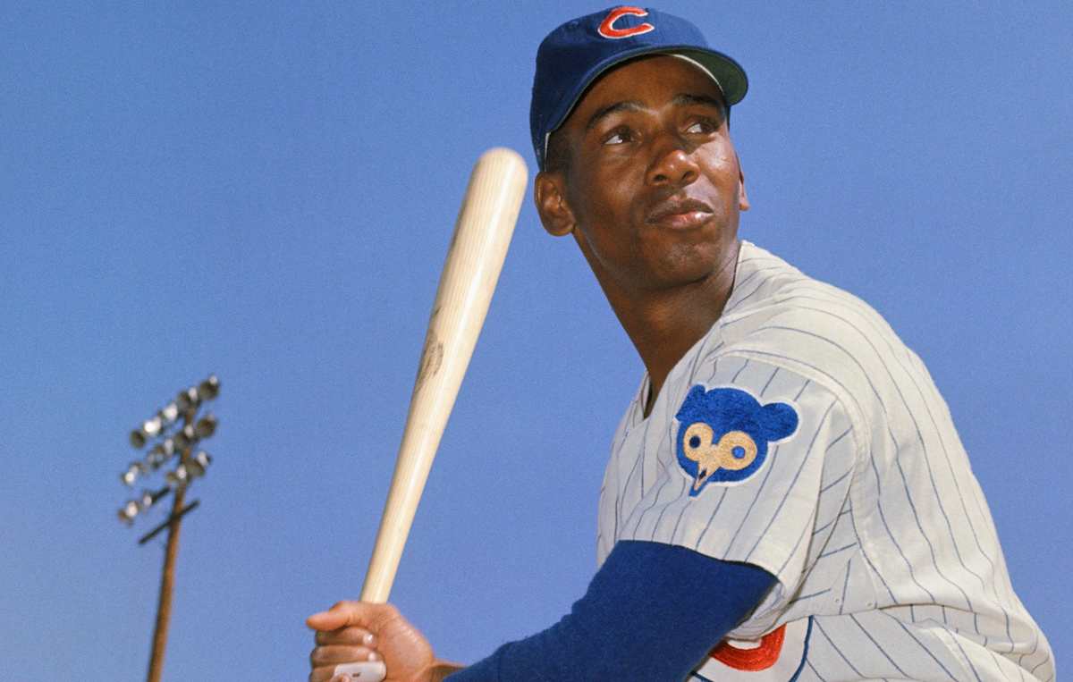 "Mr. Cub" Ernie Banks of the Chicago Cubs