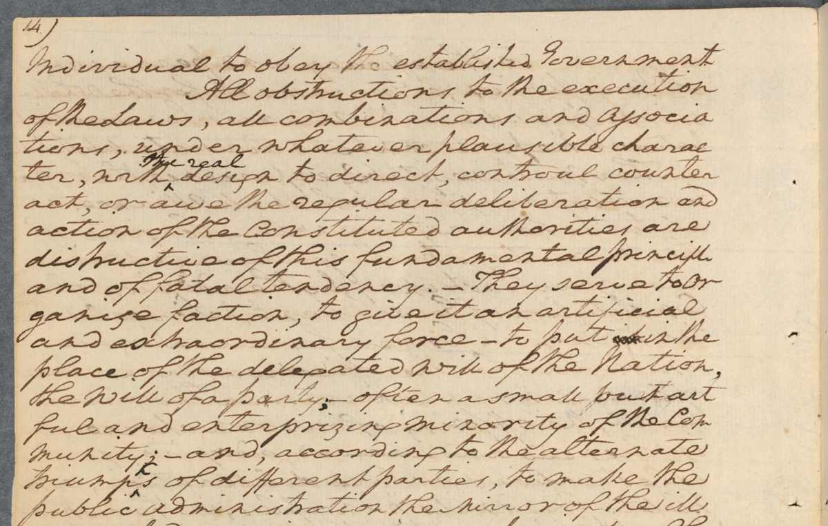George Washington's Farewell Address