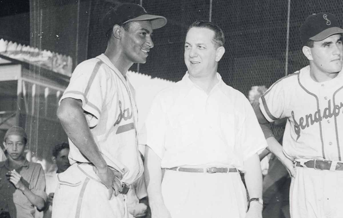 Nino Escalera during a Puerto Rican Winter League game in 1954
