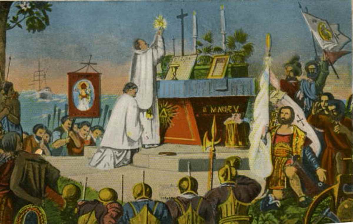 Celebration of mass in 1565