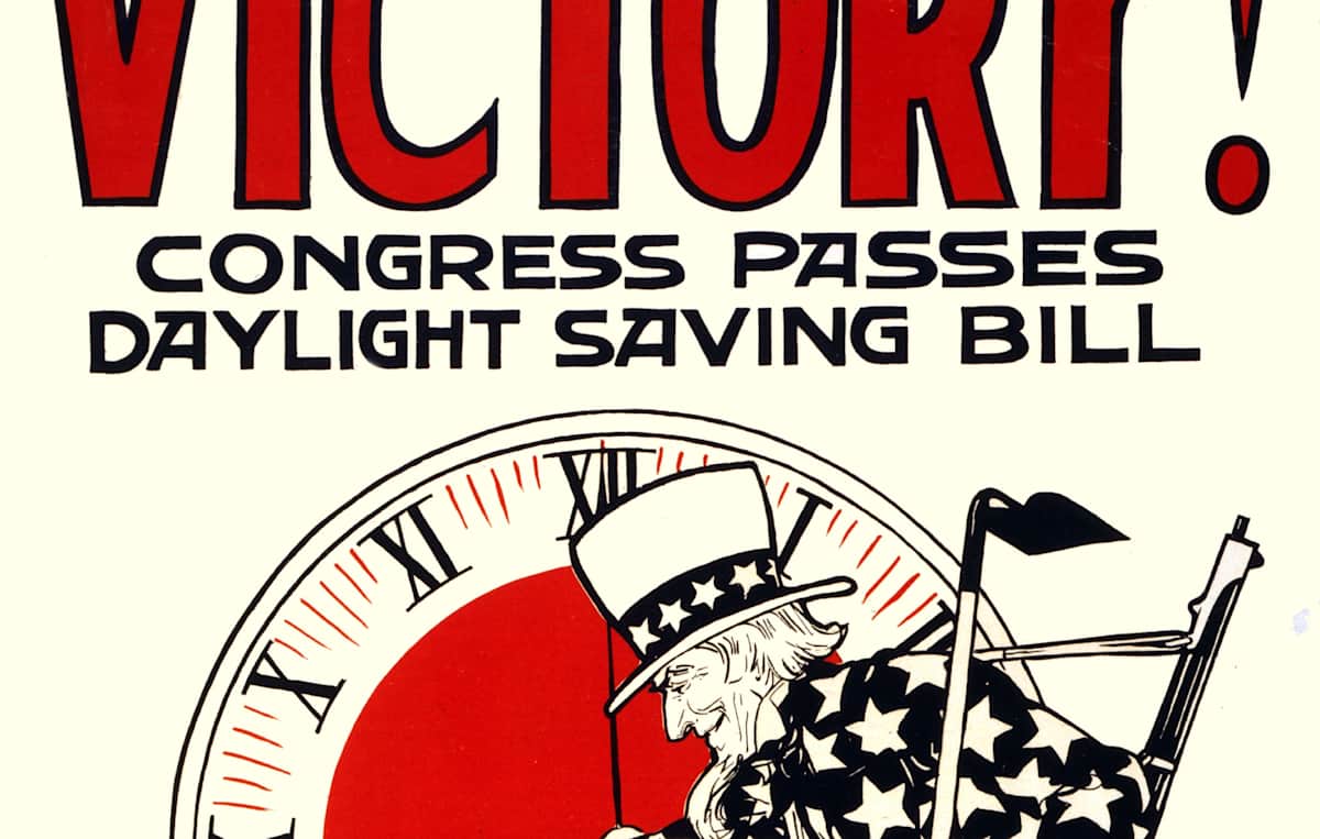 1918 Daylight Savings Bill Poster