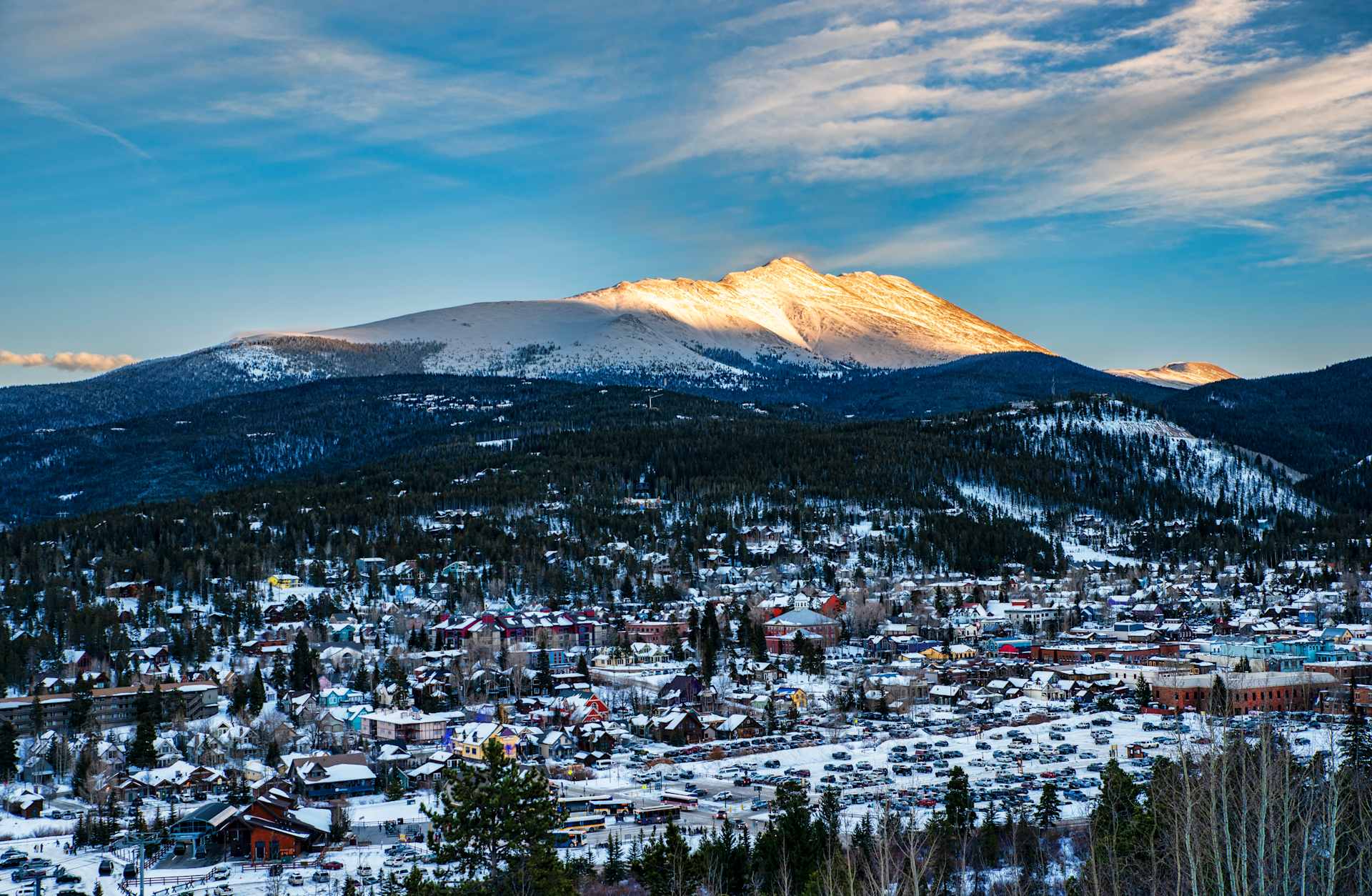 Breckenridge Bald Mountain sunrise