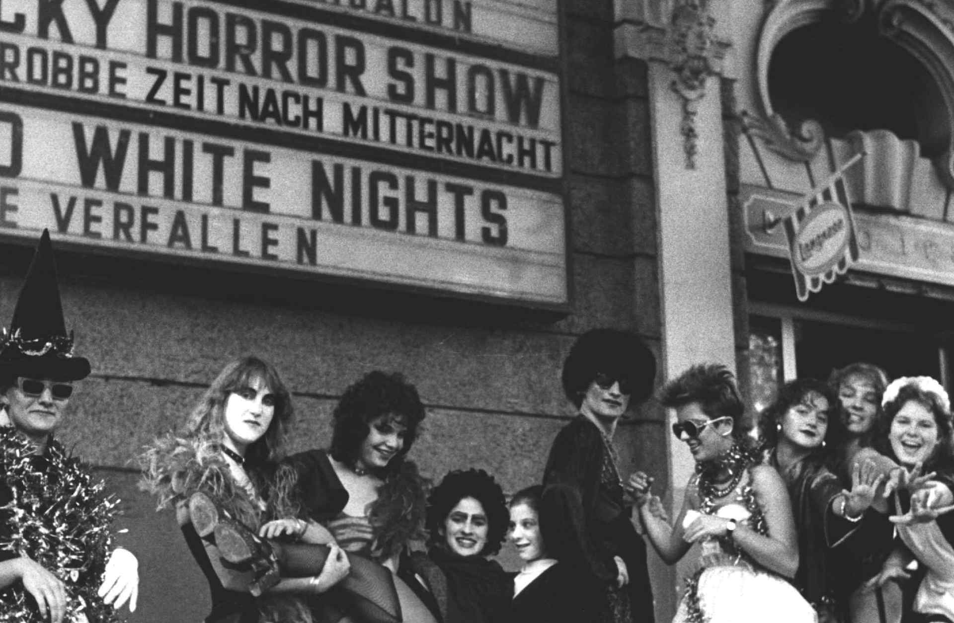 German fans of 'The Rocky Horror Picture Show' line up for a screening.