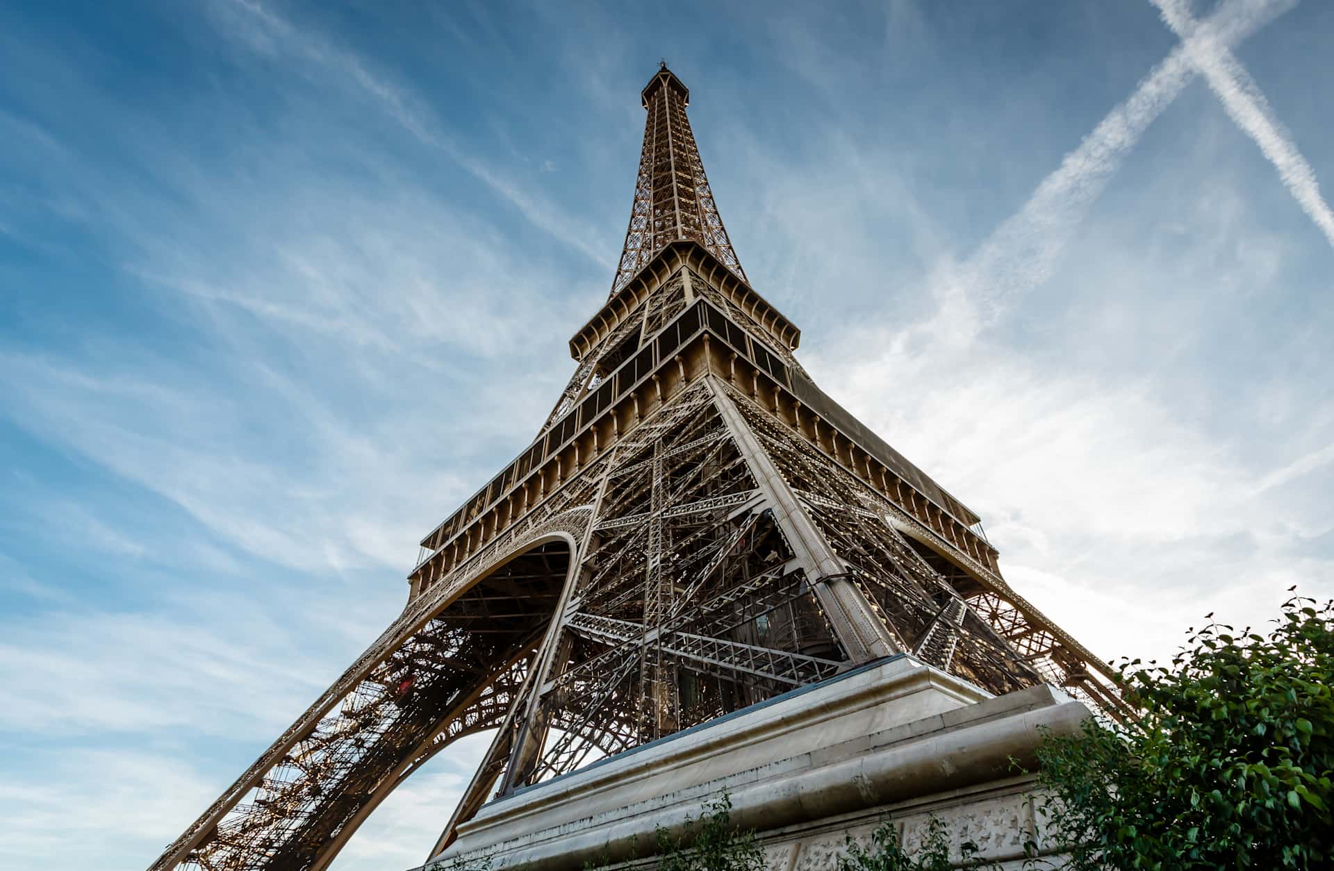 The Eiffel Tower in Paris.