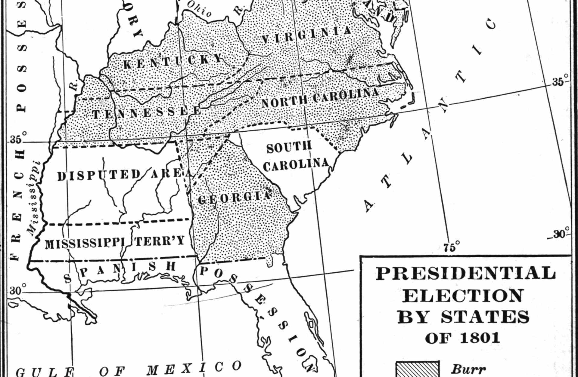 1800 Election, Thomas Jefferson and Aaron Burr