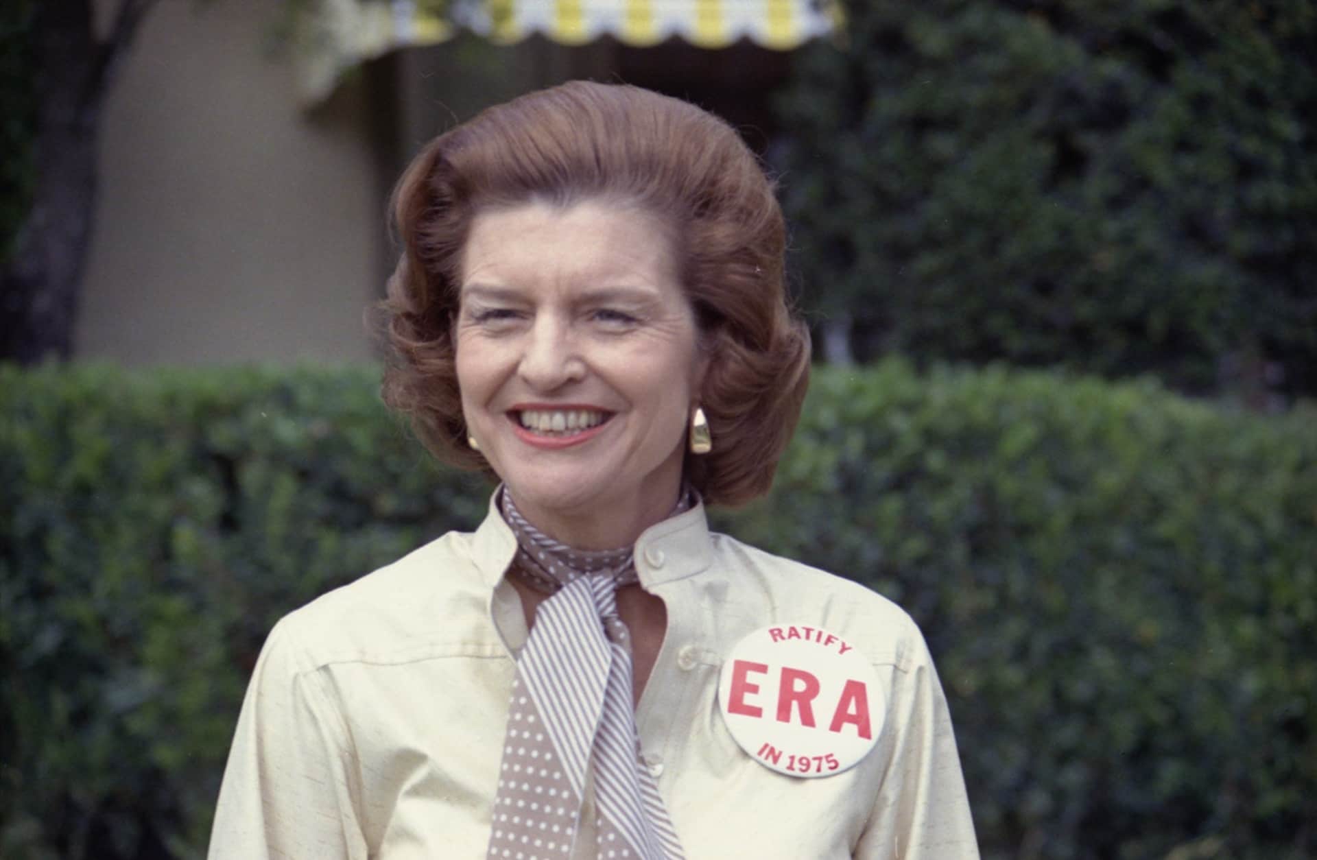 Betty Ford      was outspoken in her support for the Equal Rights Amendment.