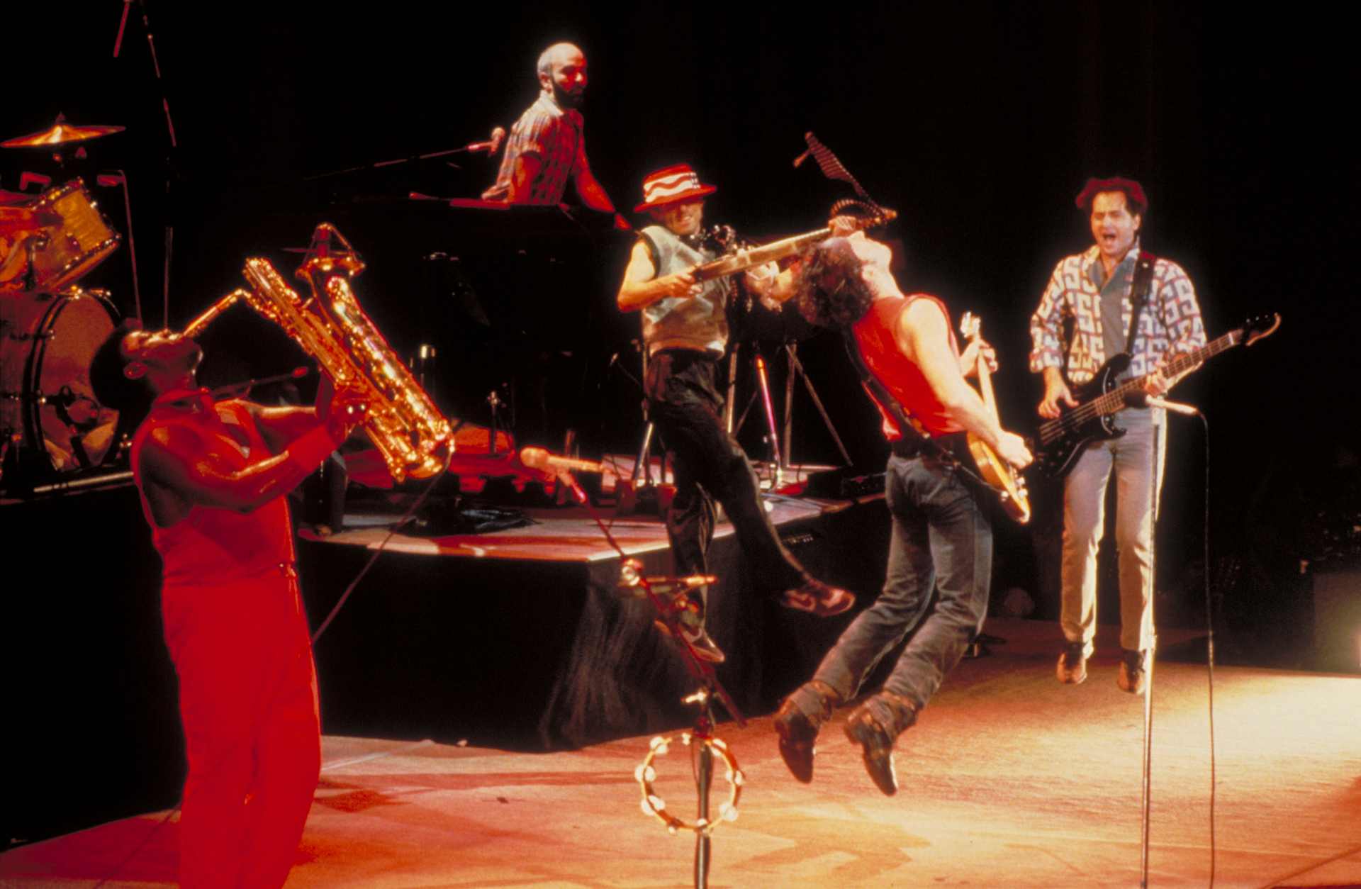Photo of Bruce SPRINGSTEEN and Clarence CLEMONS and Roy BITTAN and Nils LOFGREN and Garry TALLENT