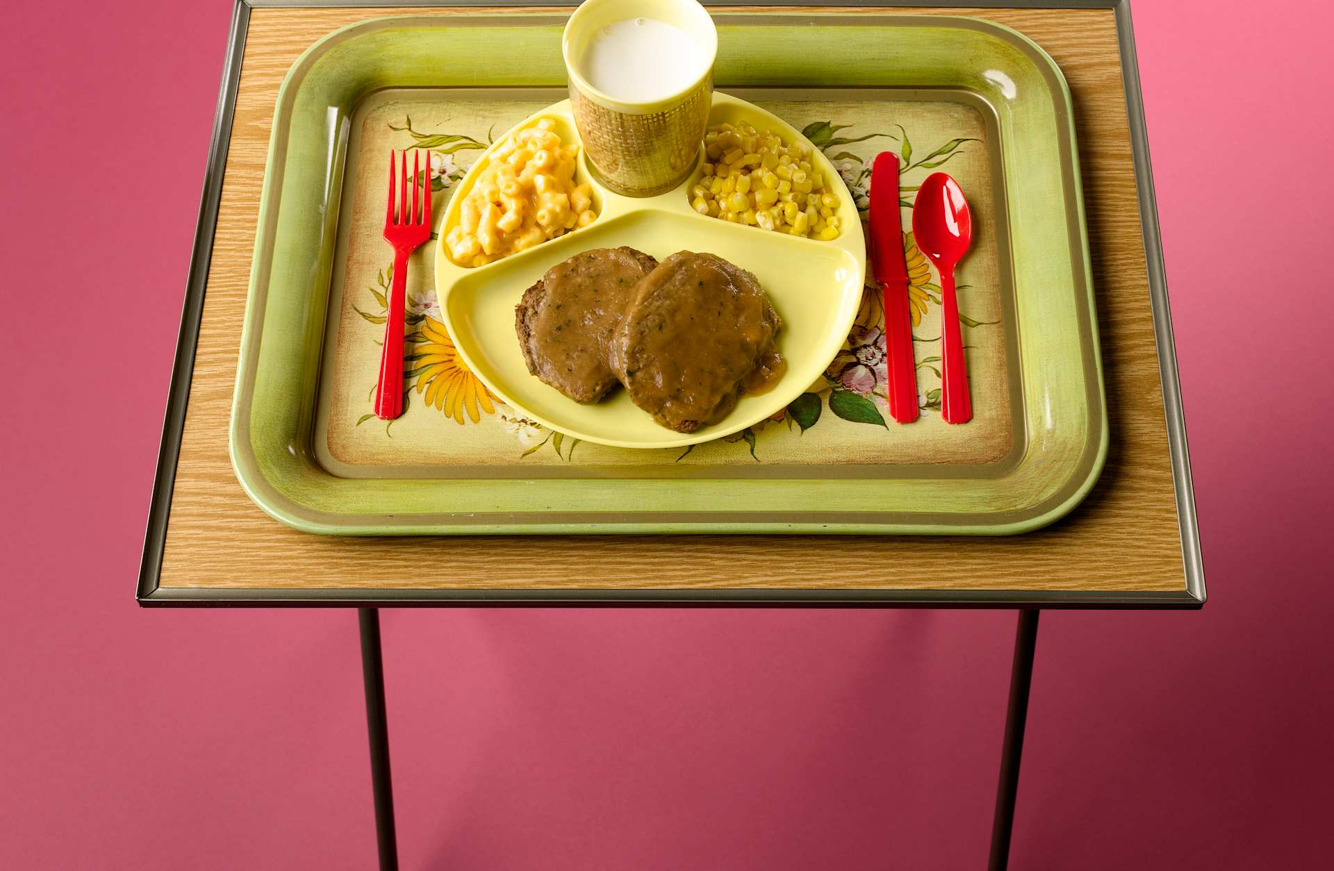 Dinner on TV Tray
