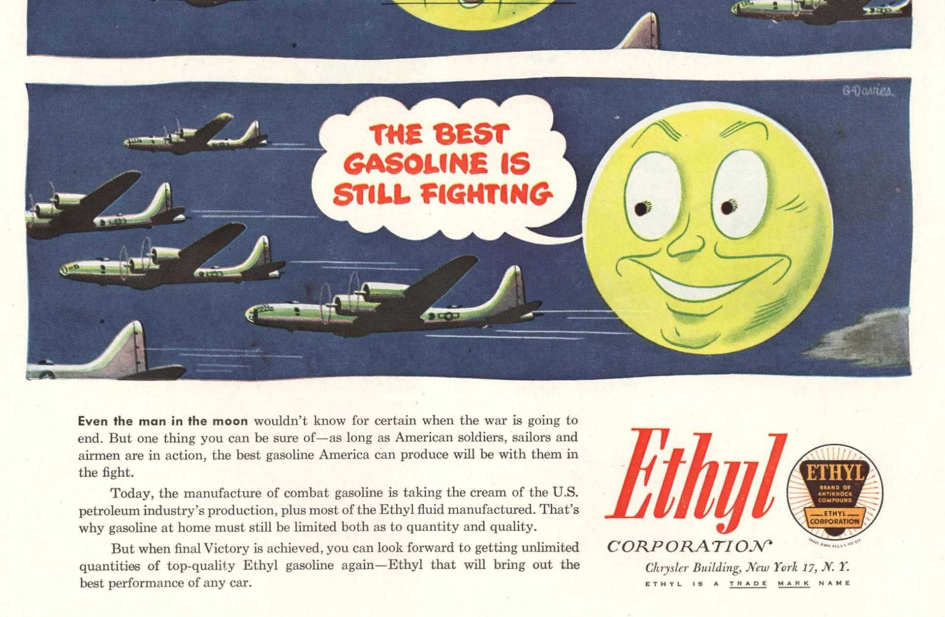 The Ethyl Corporation ad, 1940s