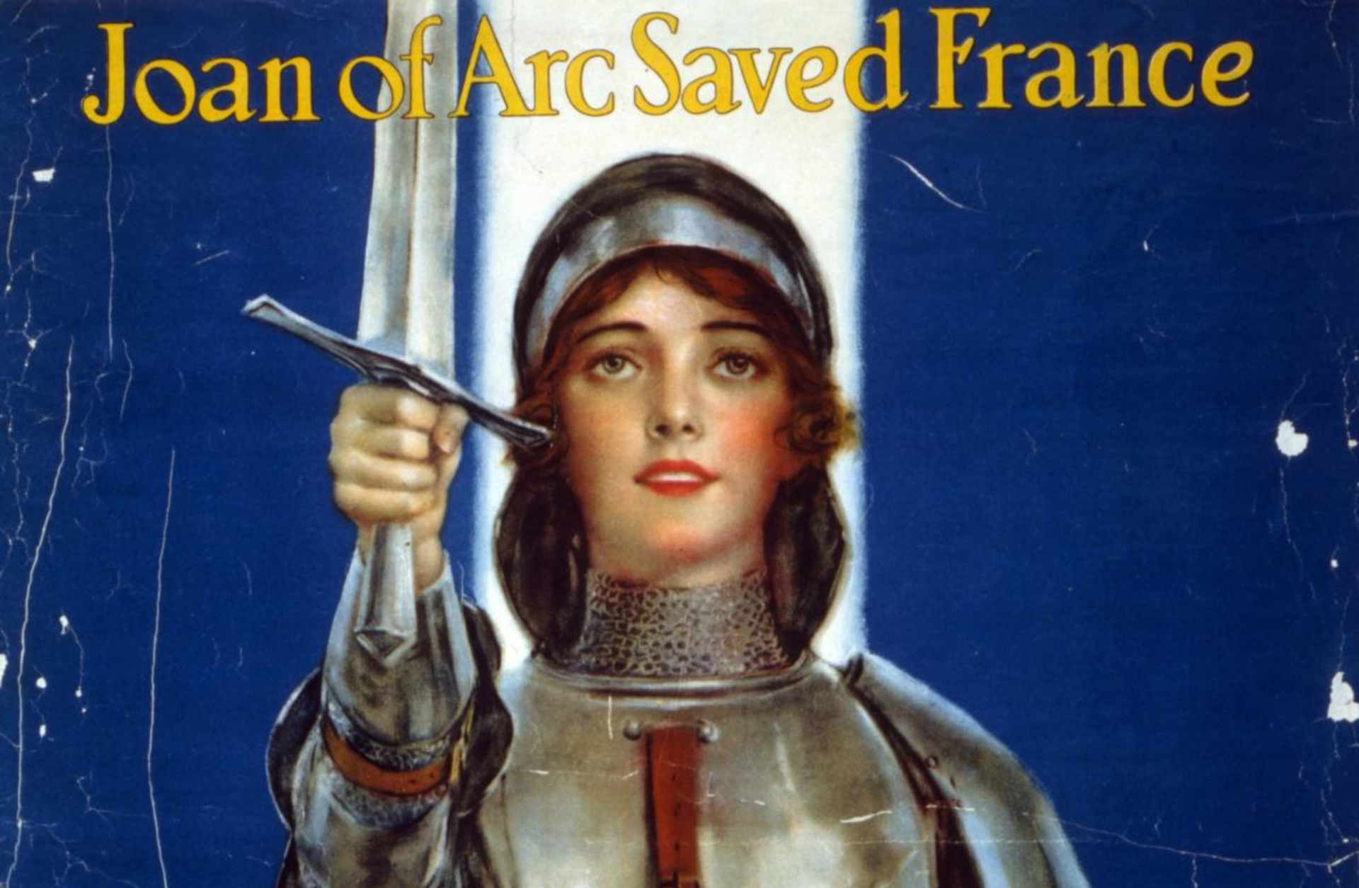 A 1918 World War I poster. (Credit: Universal History Archive/UIG via Getty images)