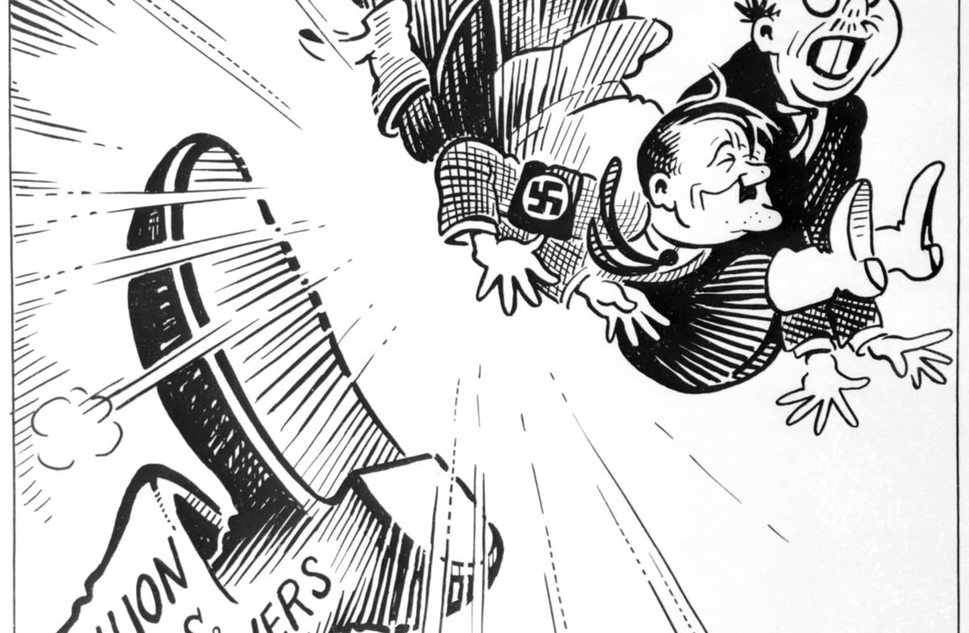 A cartoon drawn for the Treasury Department’s War Tax Program by Dr. Suess. (Credit: Bettmann Archive/Getty Images)
