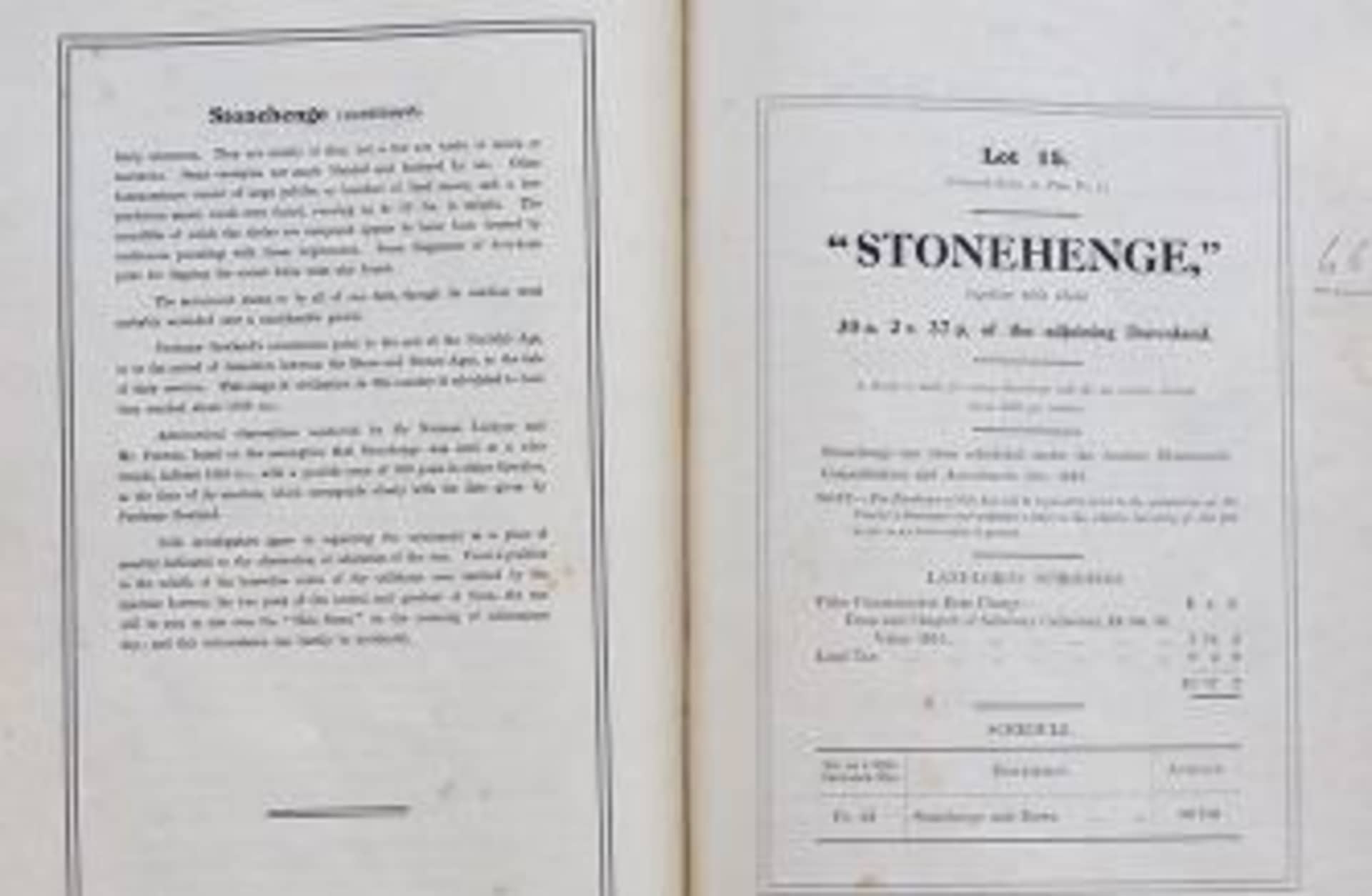 A copy of the original auction catalog from 1915.