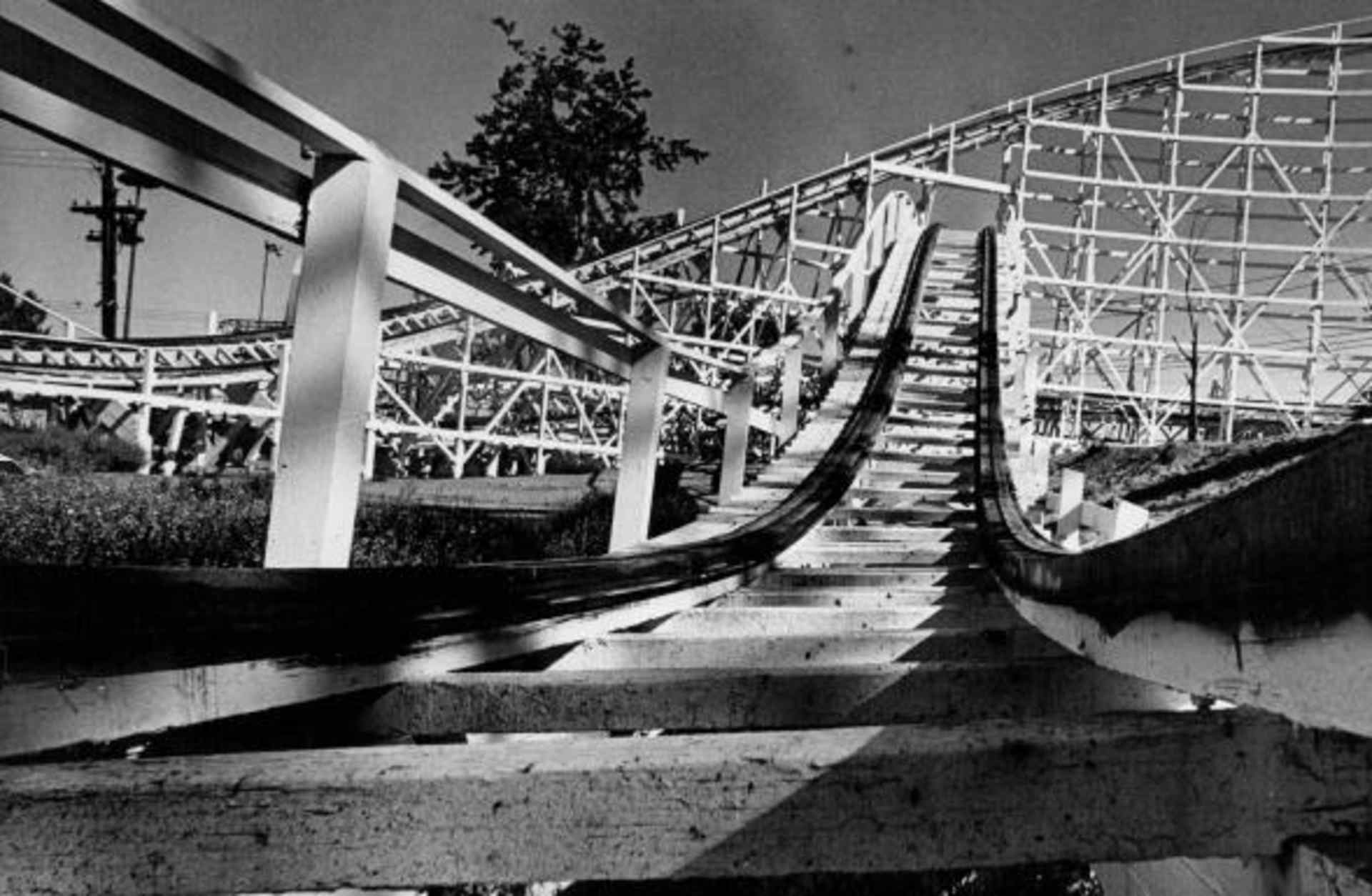 amusement park, roller coasters