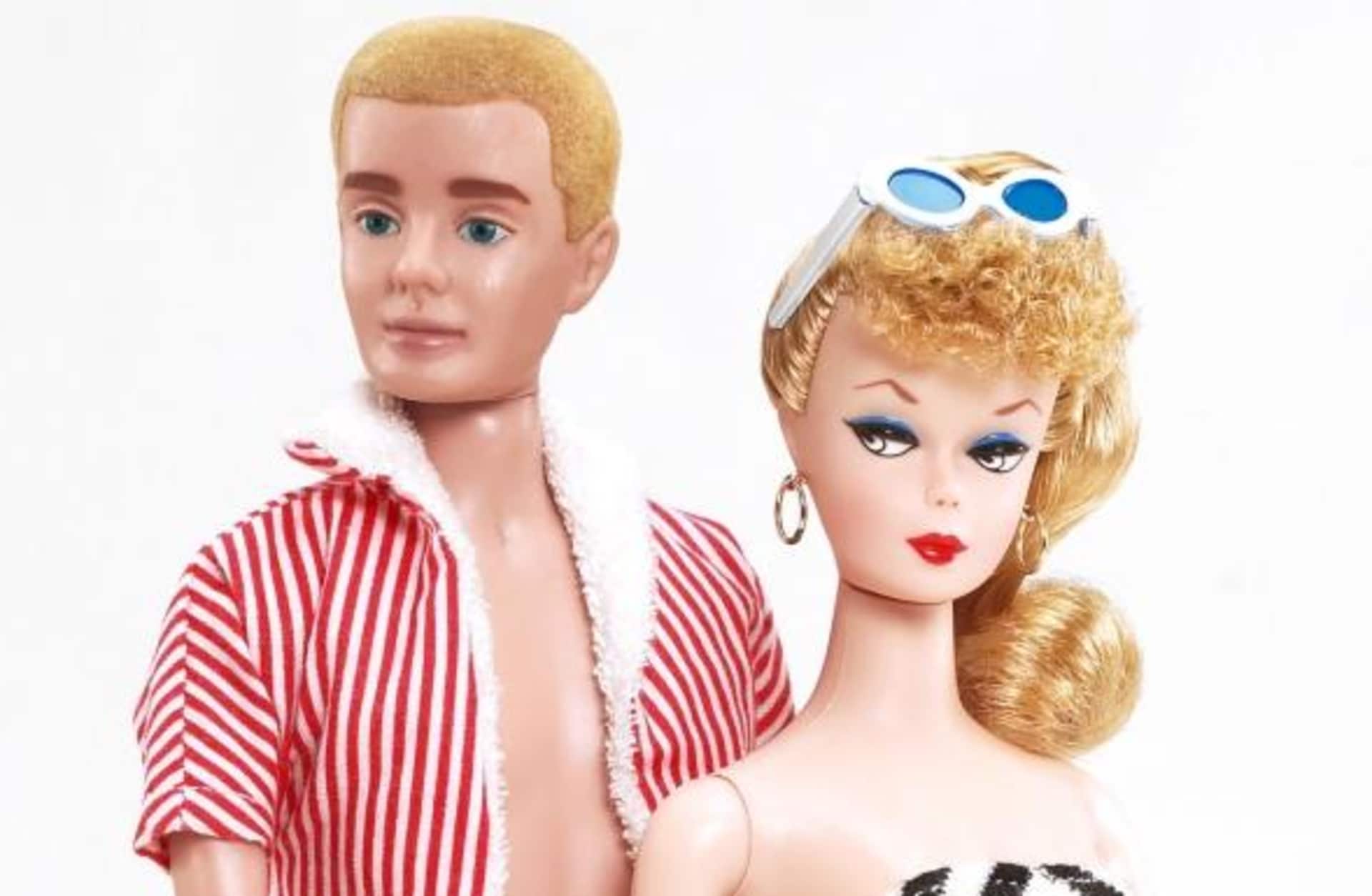 Barbie and Ken in the 1960s. (Credit: Mattel)
