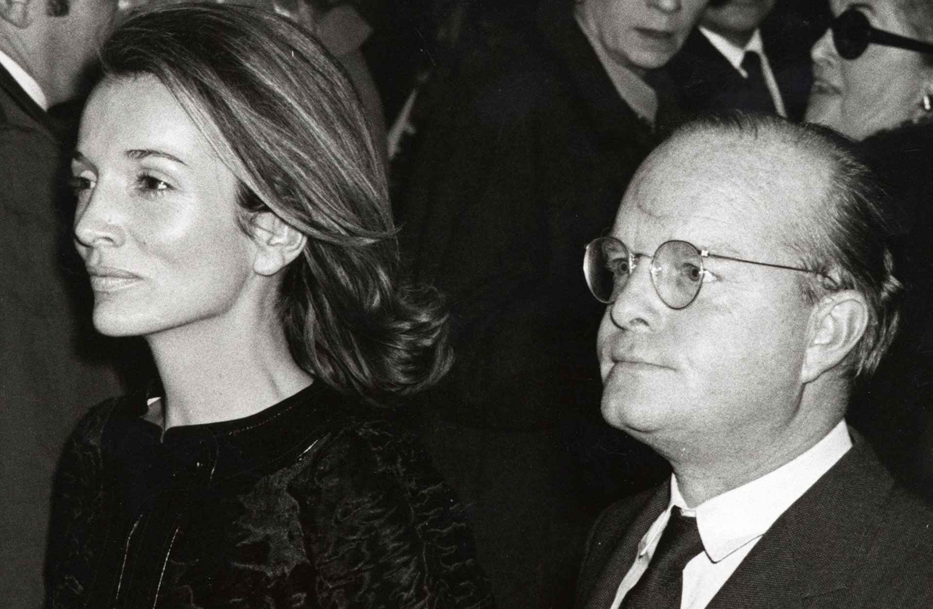 Socialite Lee Radziwill and Truman Capote in November 1969.