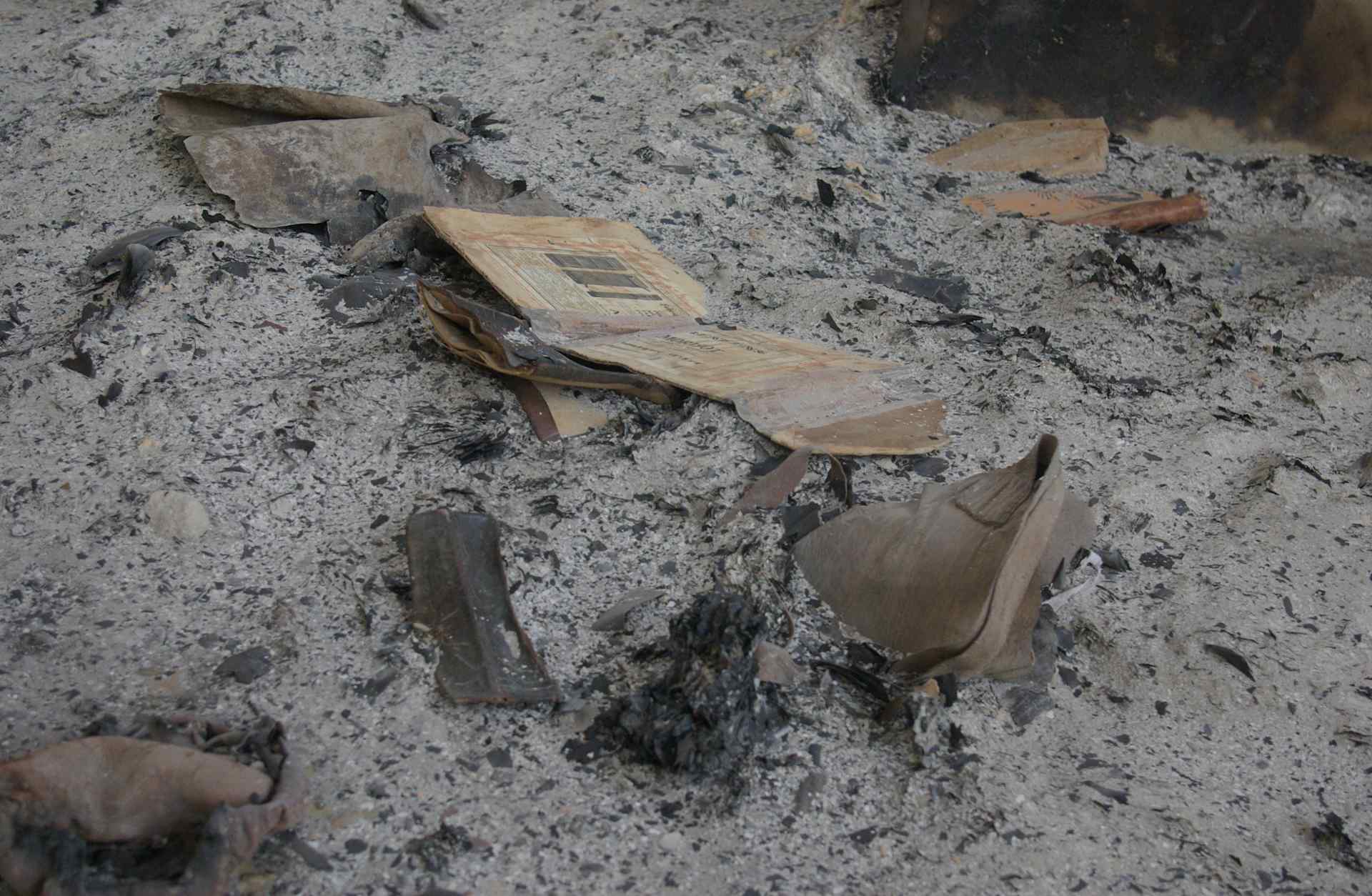 Destruction of manuscripts by the jihadists at the Institute of Ahmed Baba in Timbuktu in 2012.
