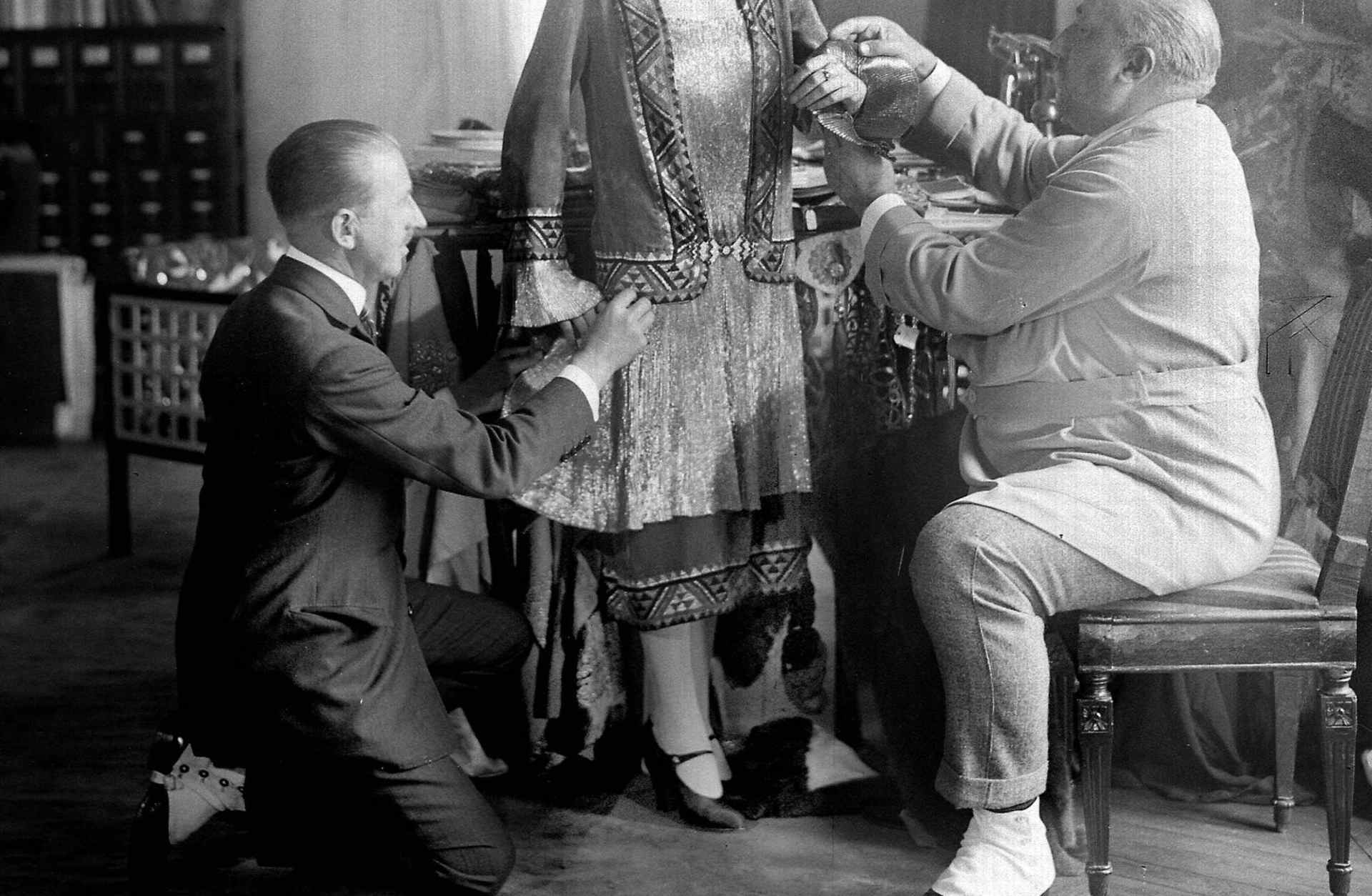 Paul Poiret dress fitting