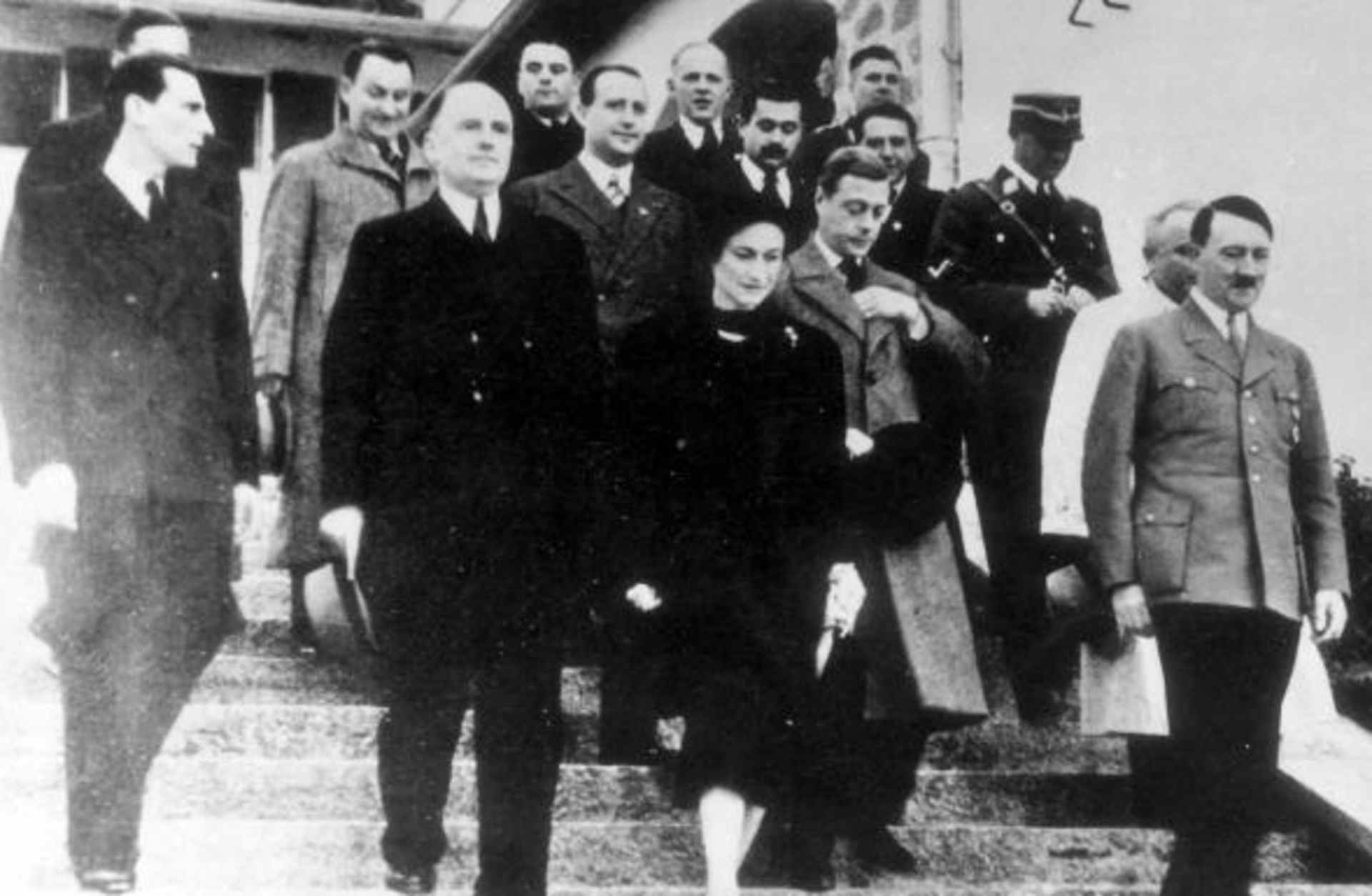 Edward and Wallis meeting Hitler, 1937. (Credit: ullstein bild/Getty Images)