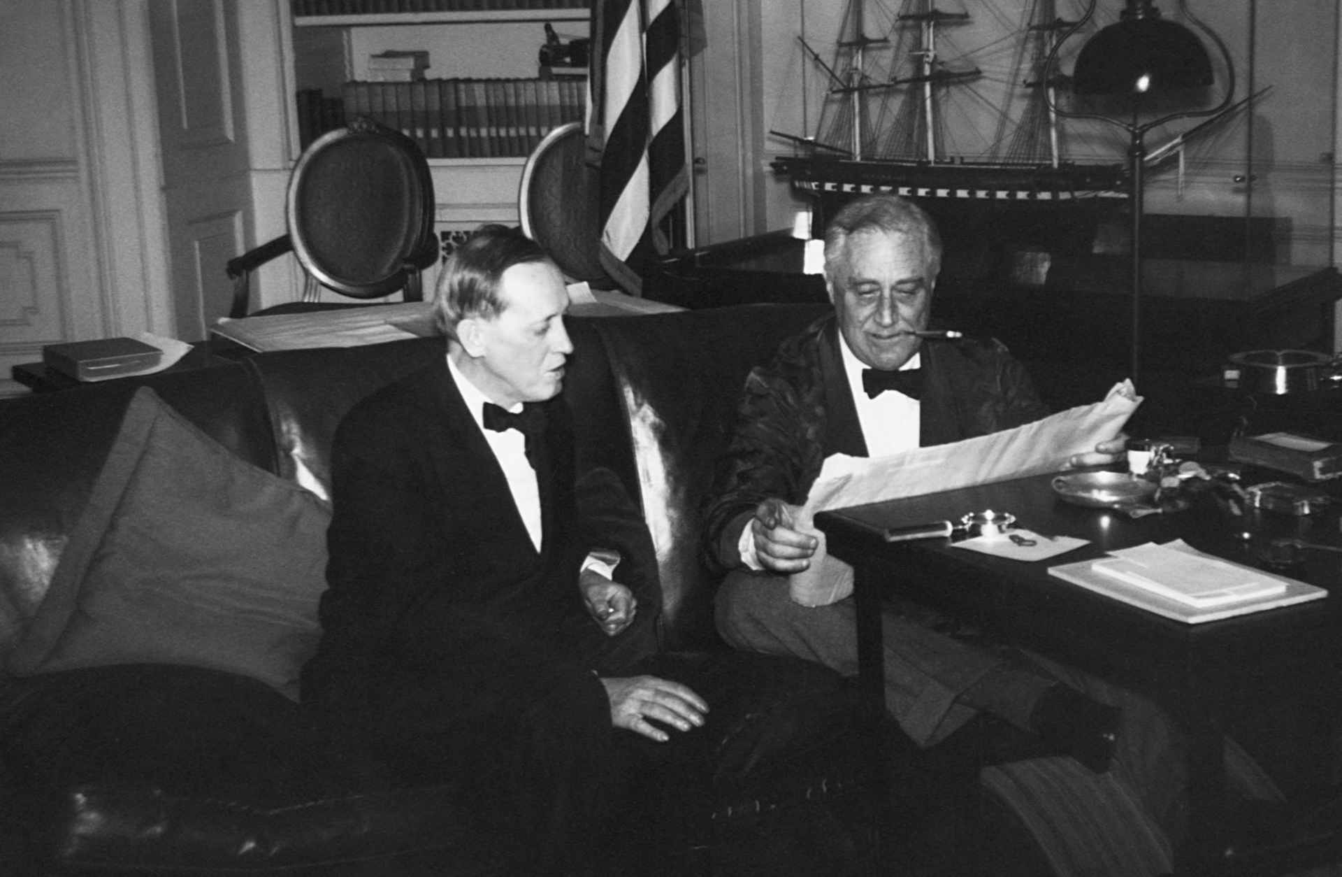 President Franklin D. Roosevelt and Harry Hopkins, WPA