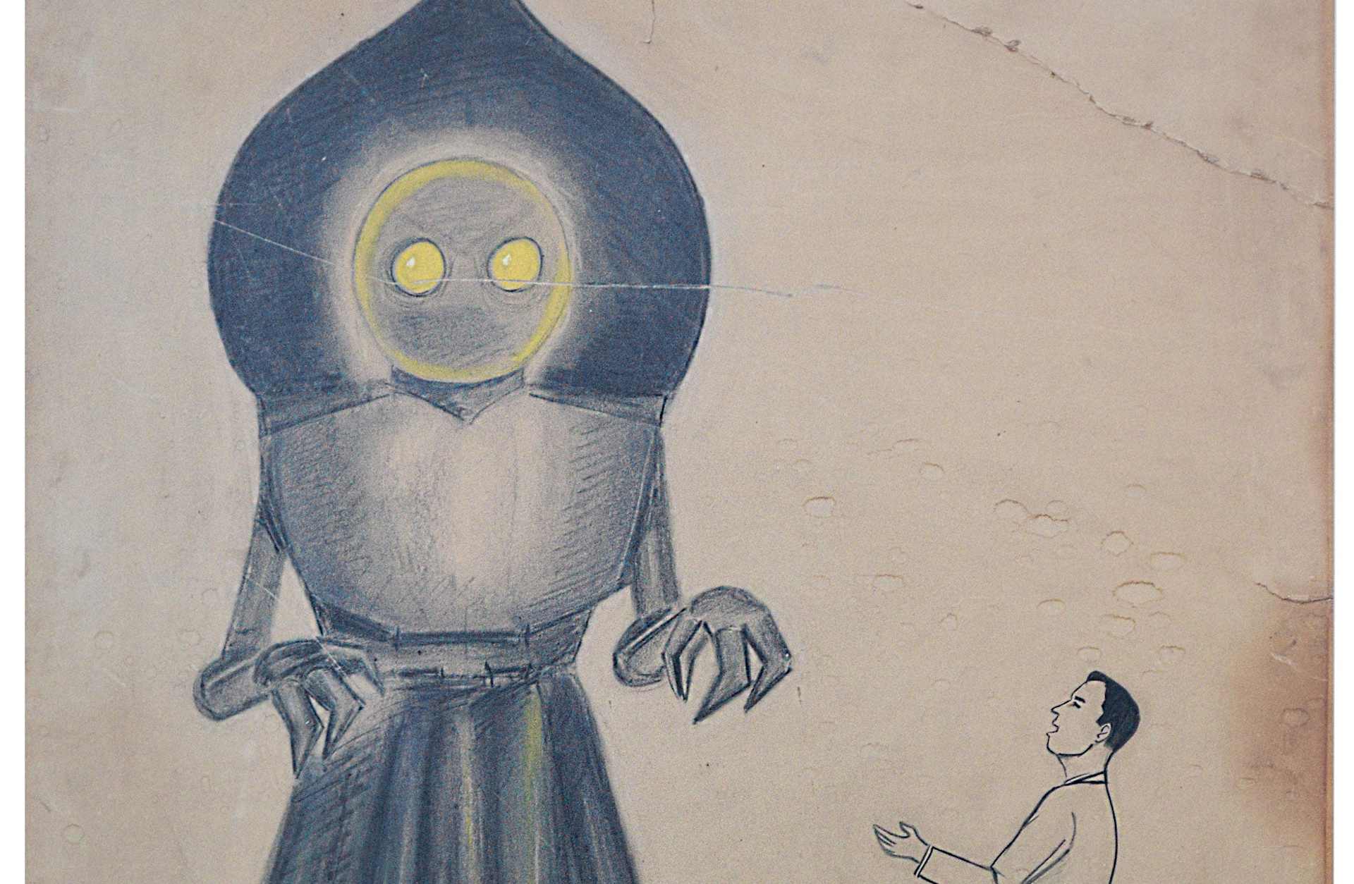 Original drawing of the Flatwoods Monster