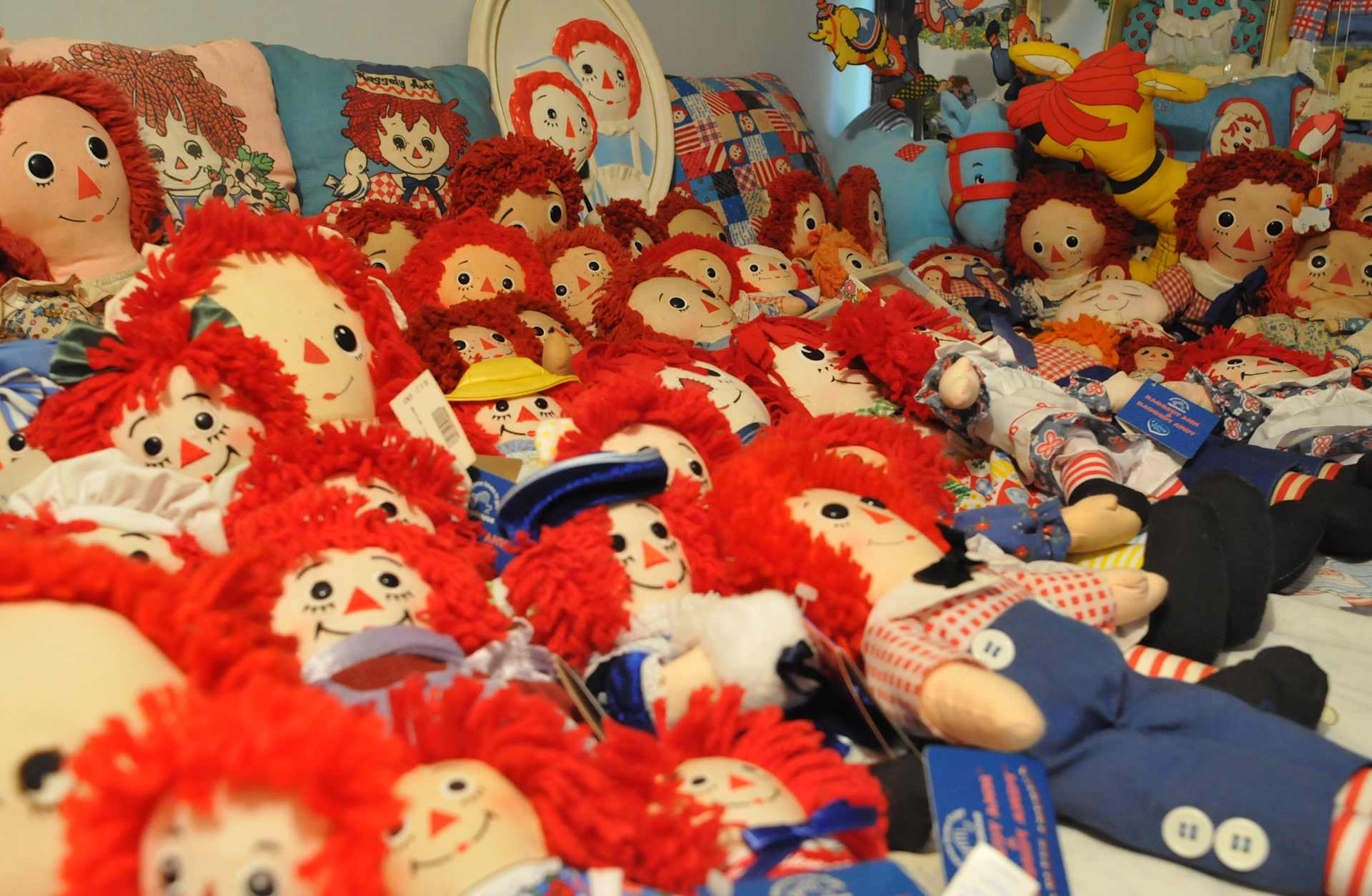 Rick and Cindy Goho Floor PlansPhoto by Bill Uhrich 9/27/2013Part of Cindy Goho's collection of Raggedy Ann and Andy dolls.Rick and Cindy Goho Floor PlansPhoto by Bill Uhrich 9/27/2013Part of Cindy Goho's collection of Raggedy Ann and Andy dolls. (Photo By MediaNews Group/Reading Eagle via Getty Images)