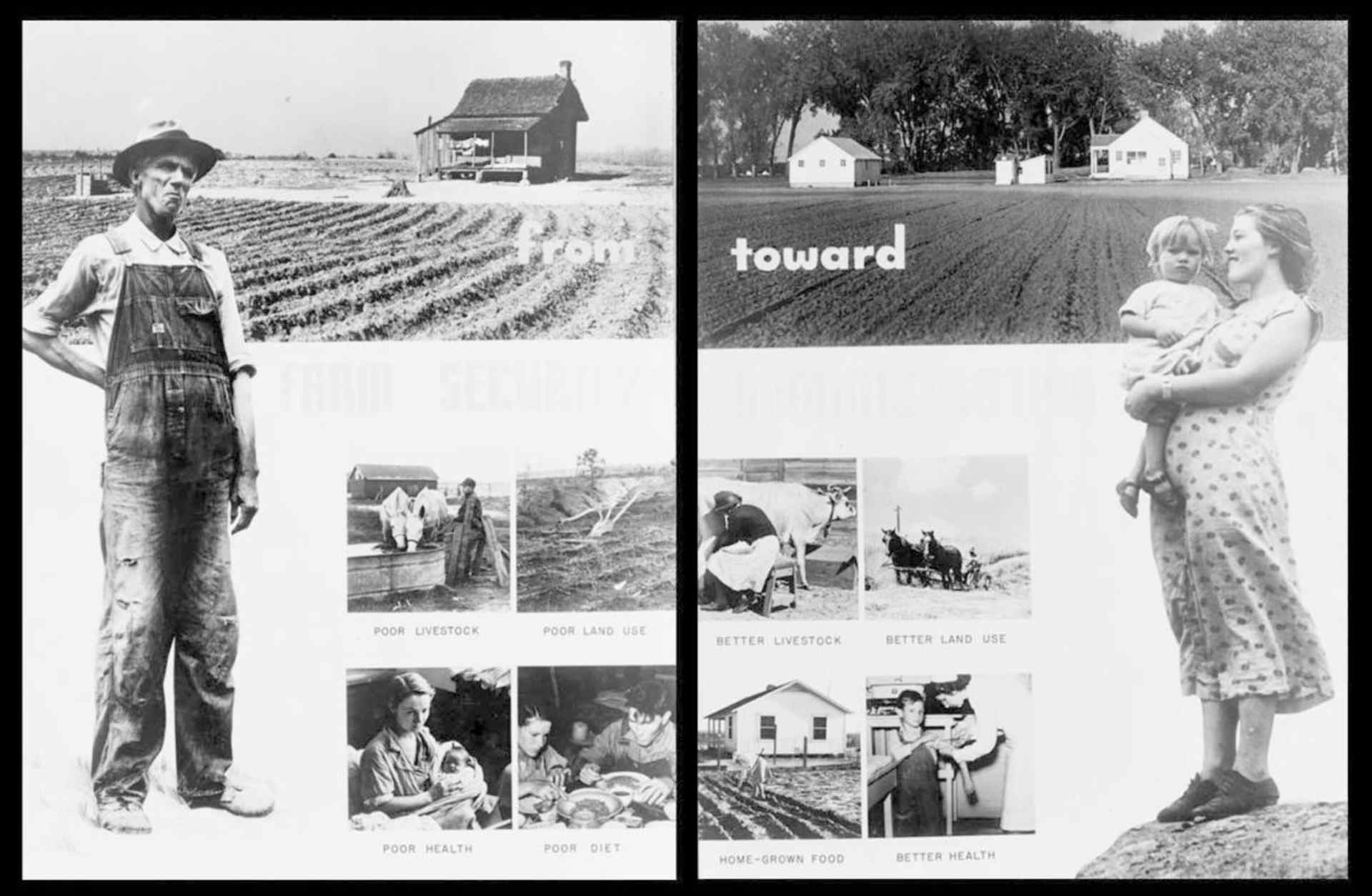 Images from a Farm Security Administration exhibit. (Credit: The Library of Congress)