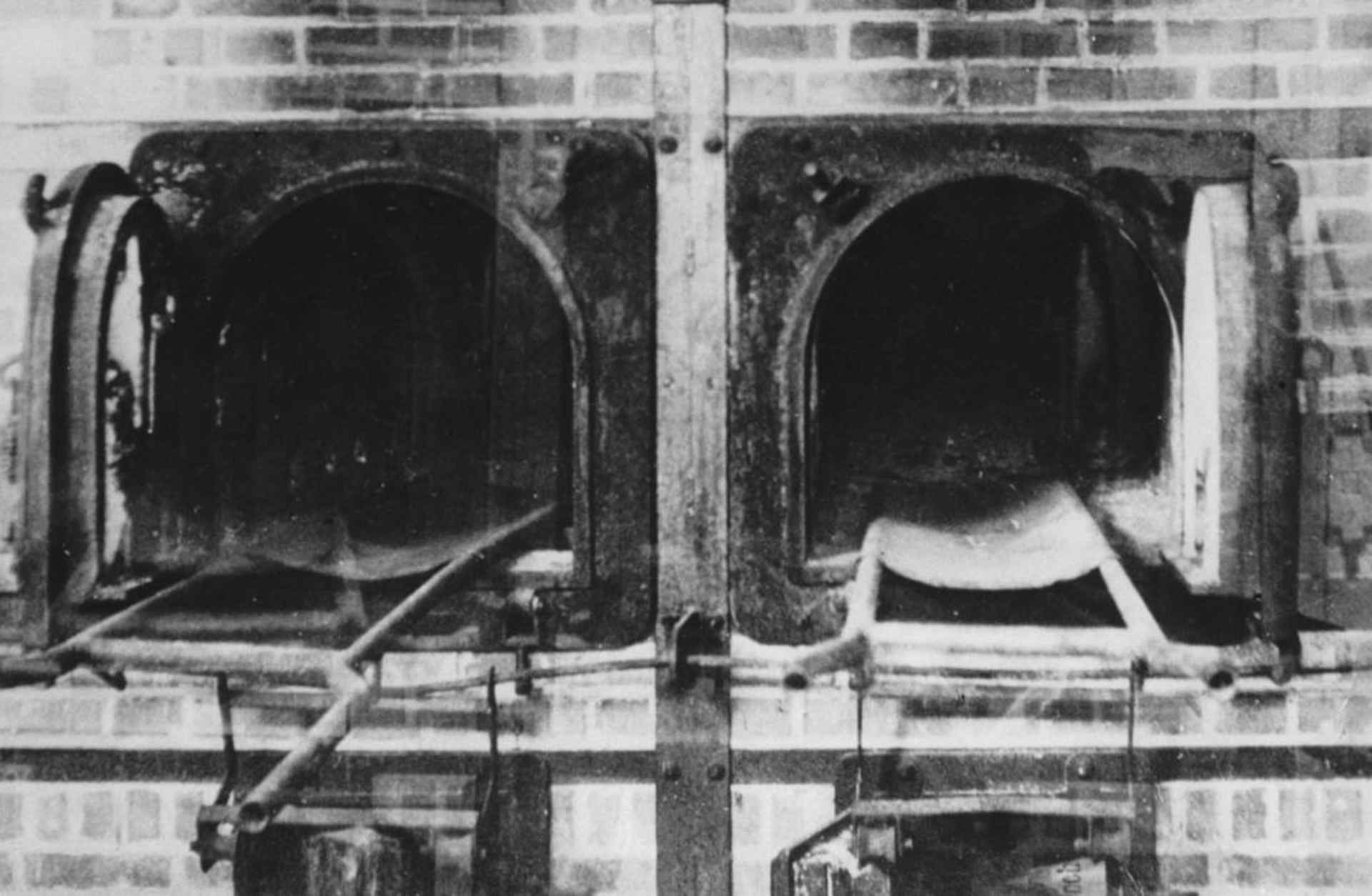 Incinerator at the Auschwitz concentration camp, 1943. (Credit: Votava/Imagno/Getty Images)