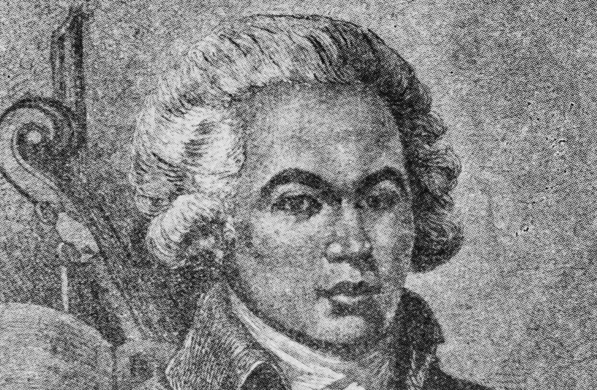 French classical composer, virtuoso violinist, and conductor Joseph Bologne, Chevalier de Saint-Georges (1745 – 1799), 1787.