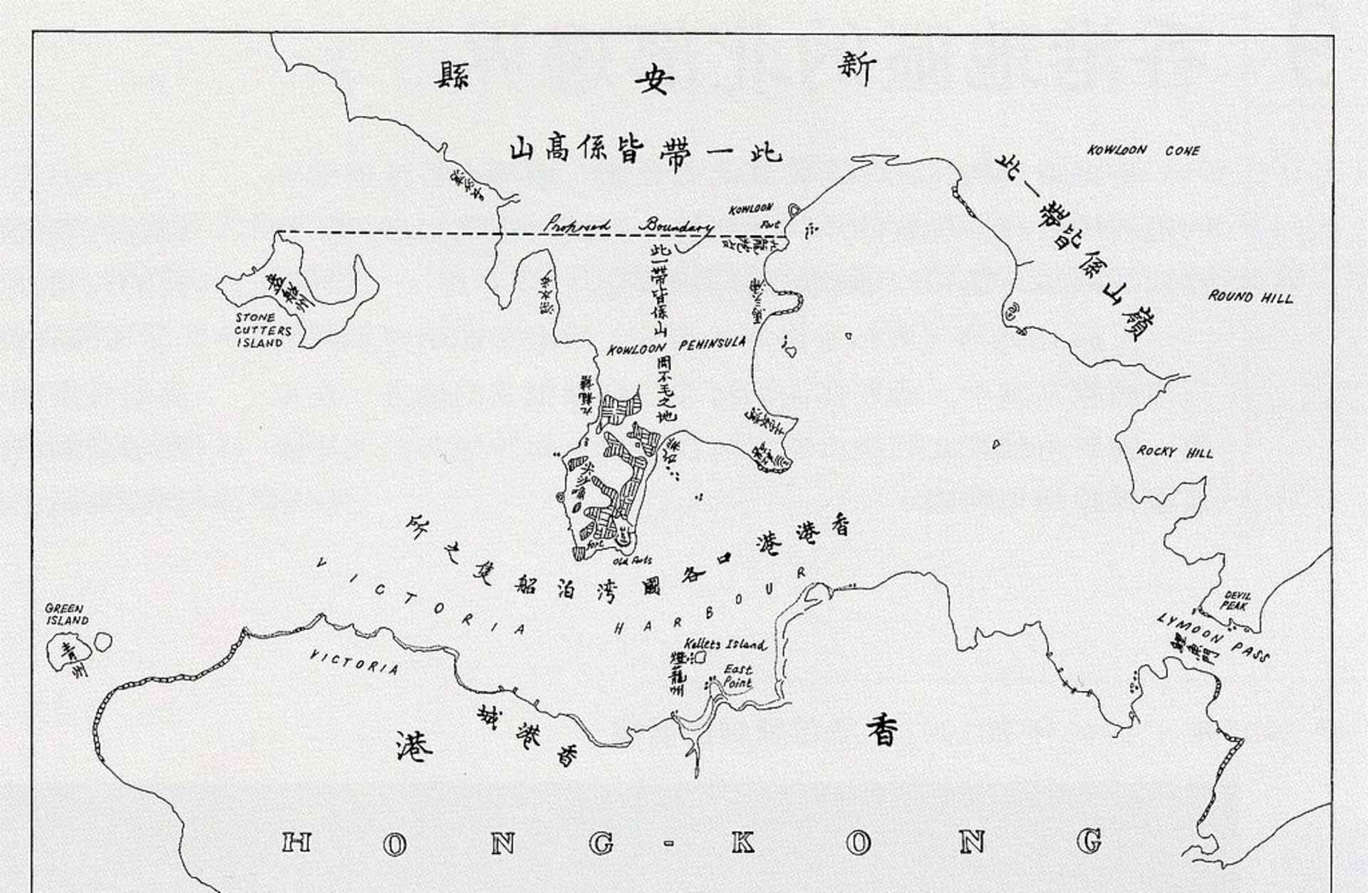 Map of Hong Kong