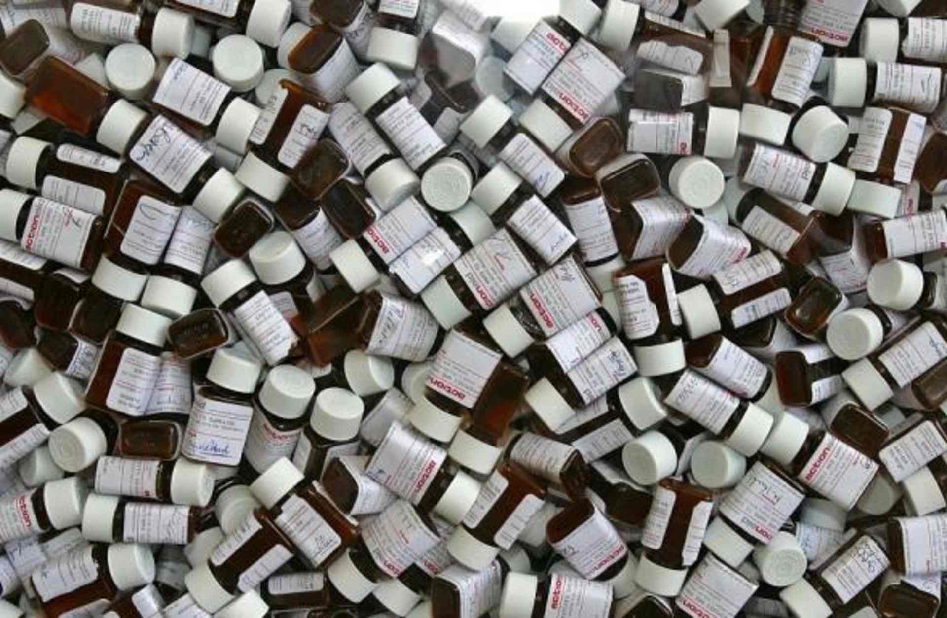 Medication pill bottles. (