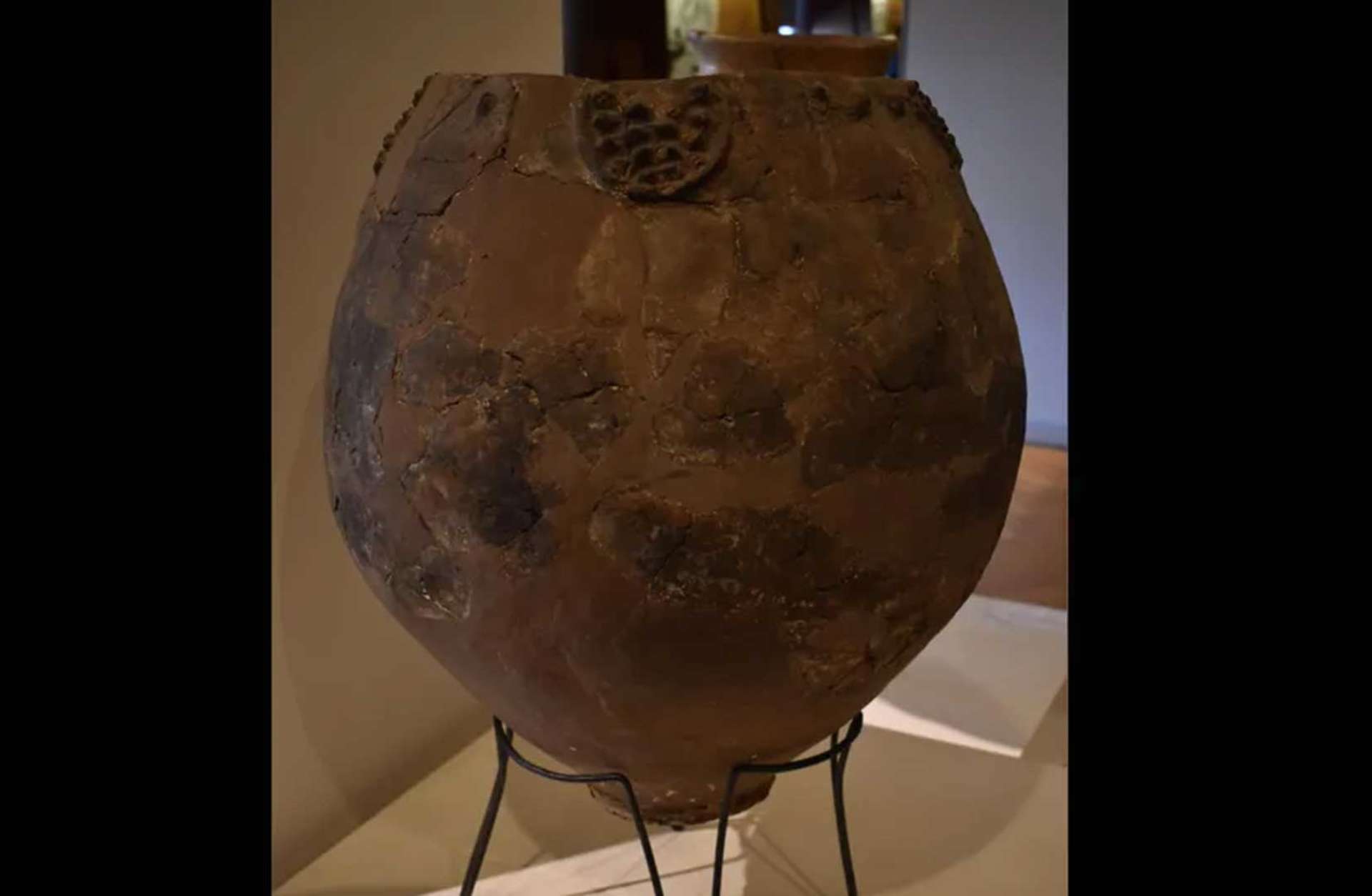 A Neolithic jar, possibly used for brewing wine.