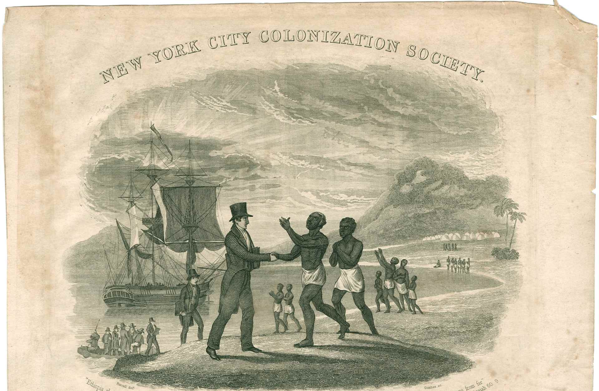The New York City chapter of the Colonization Society was founded in 1817.