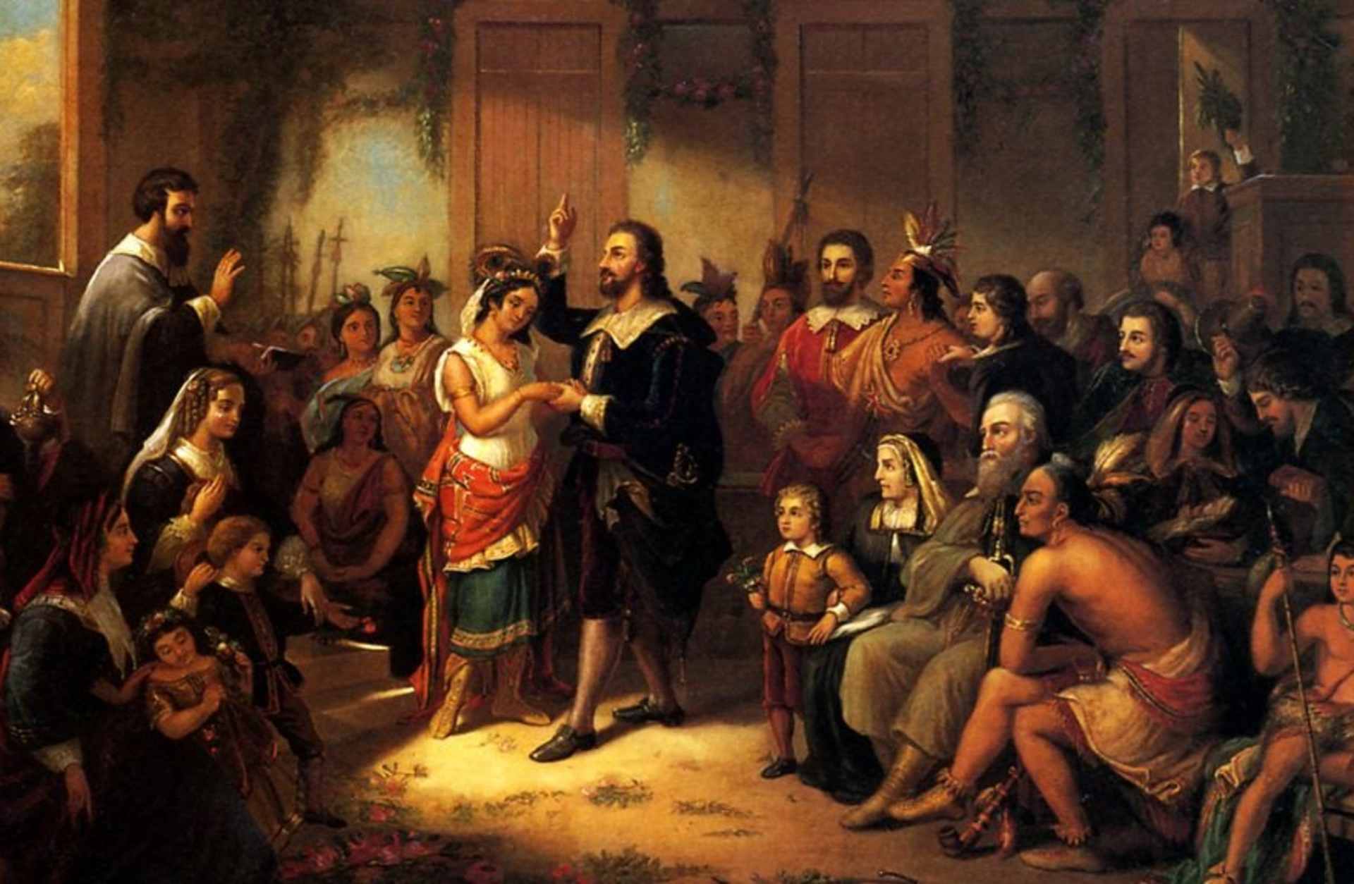 Pocahontas and John Rolfe
