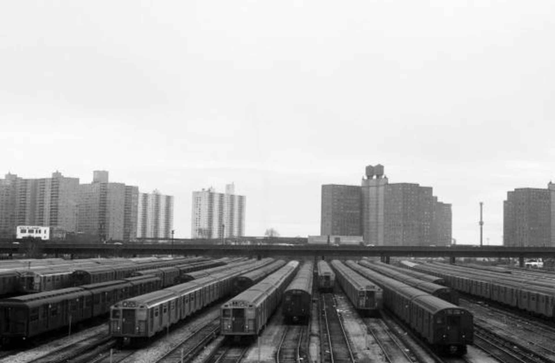 Subway trains lie idle at the Coney Island yard, 1966. (Credit: Bettmann/Getty Images)