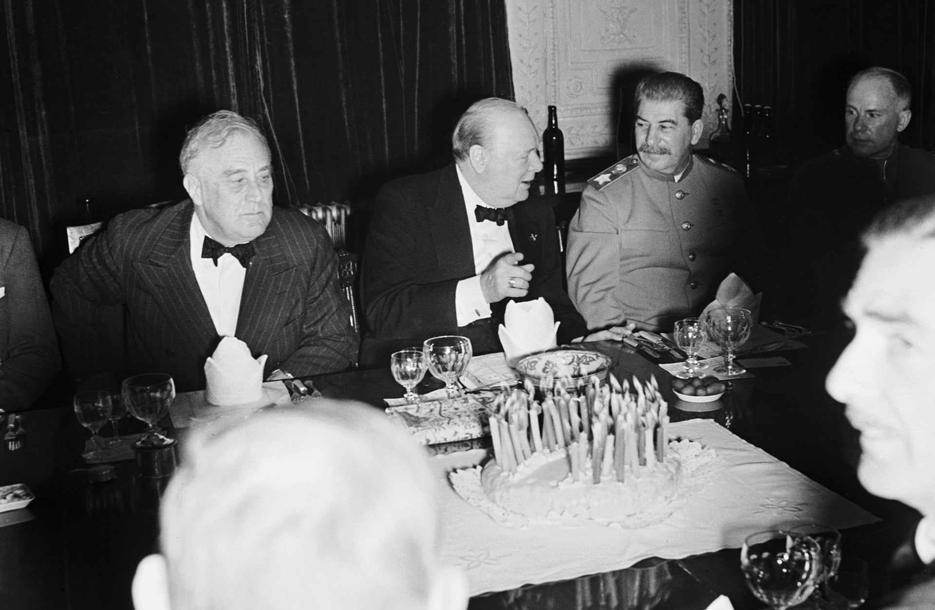 Winston Churchill's 69th Birthday, Tehran Conference