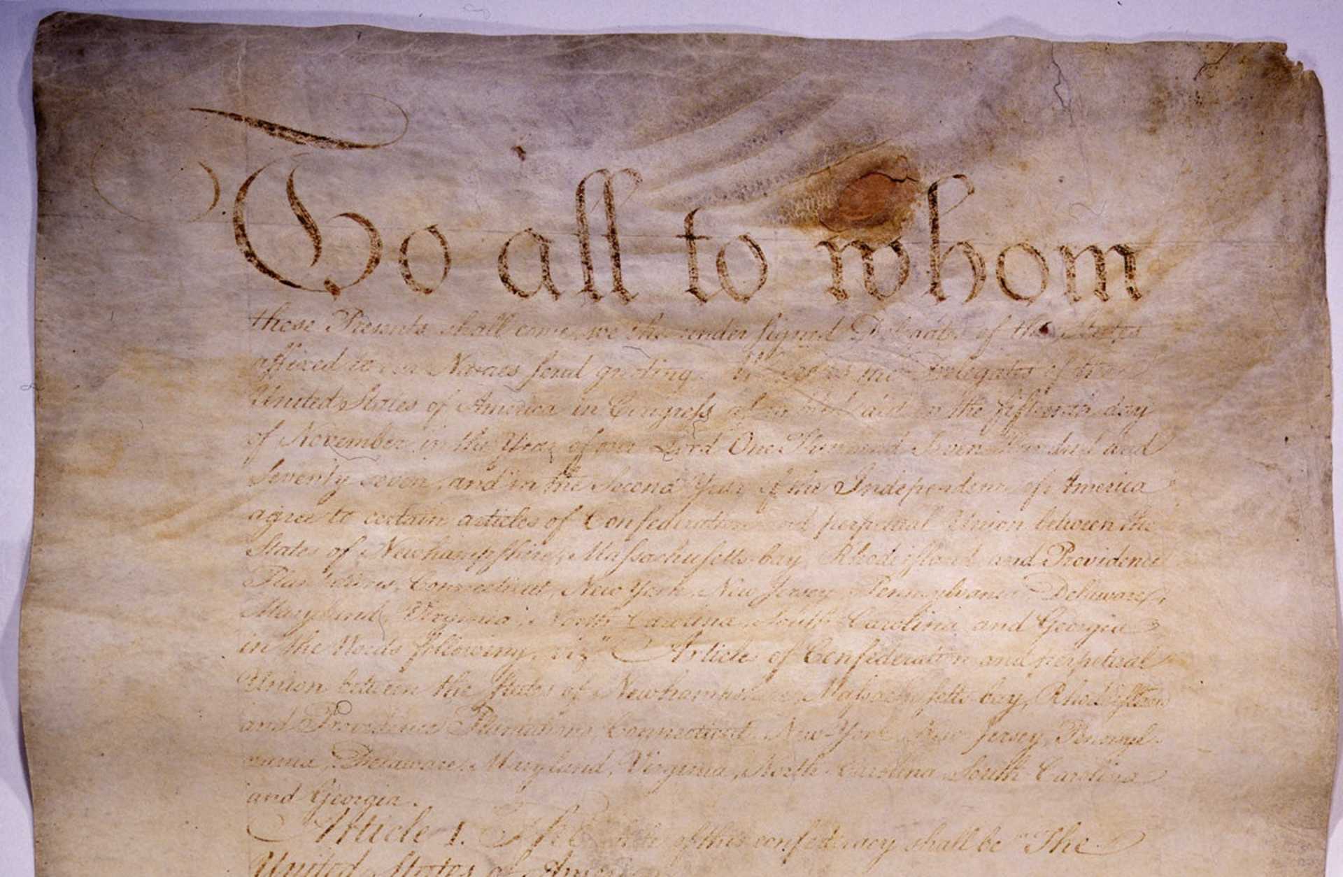 The Articles of Confederation