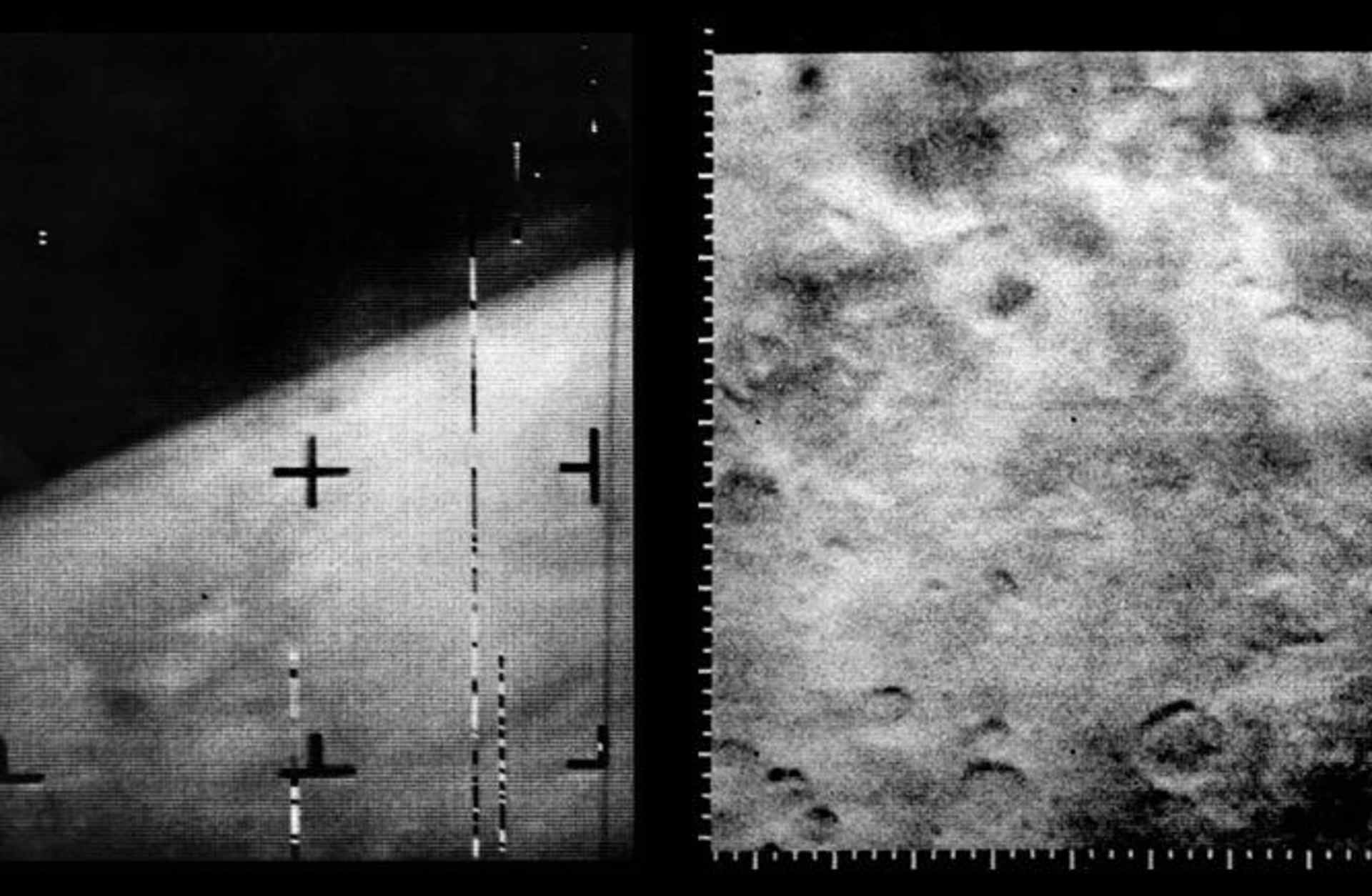 The first images of Mars from NASA's Mariner 4. (Credit: NASA)