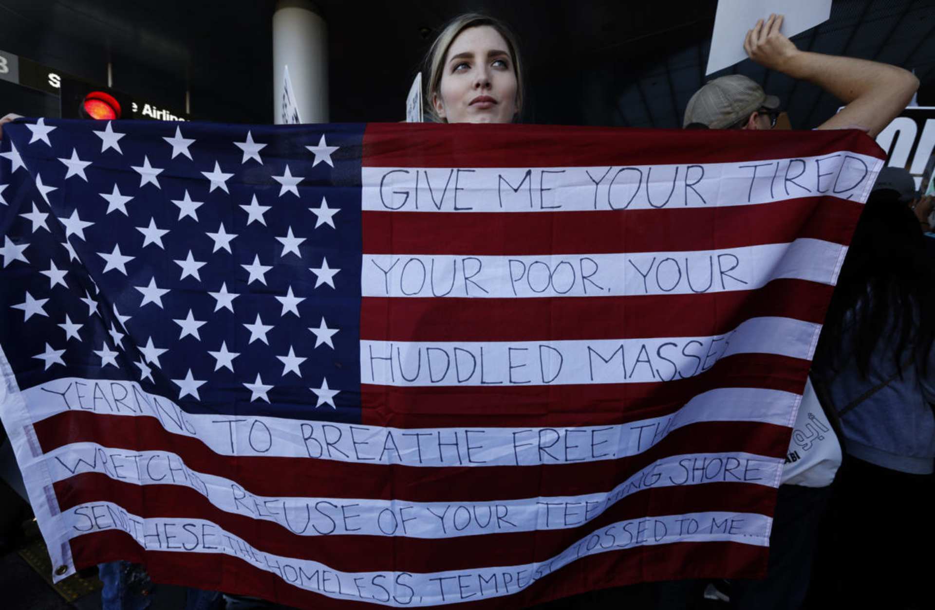 "The New Colossus" poem on the Statue of Liberty