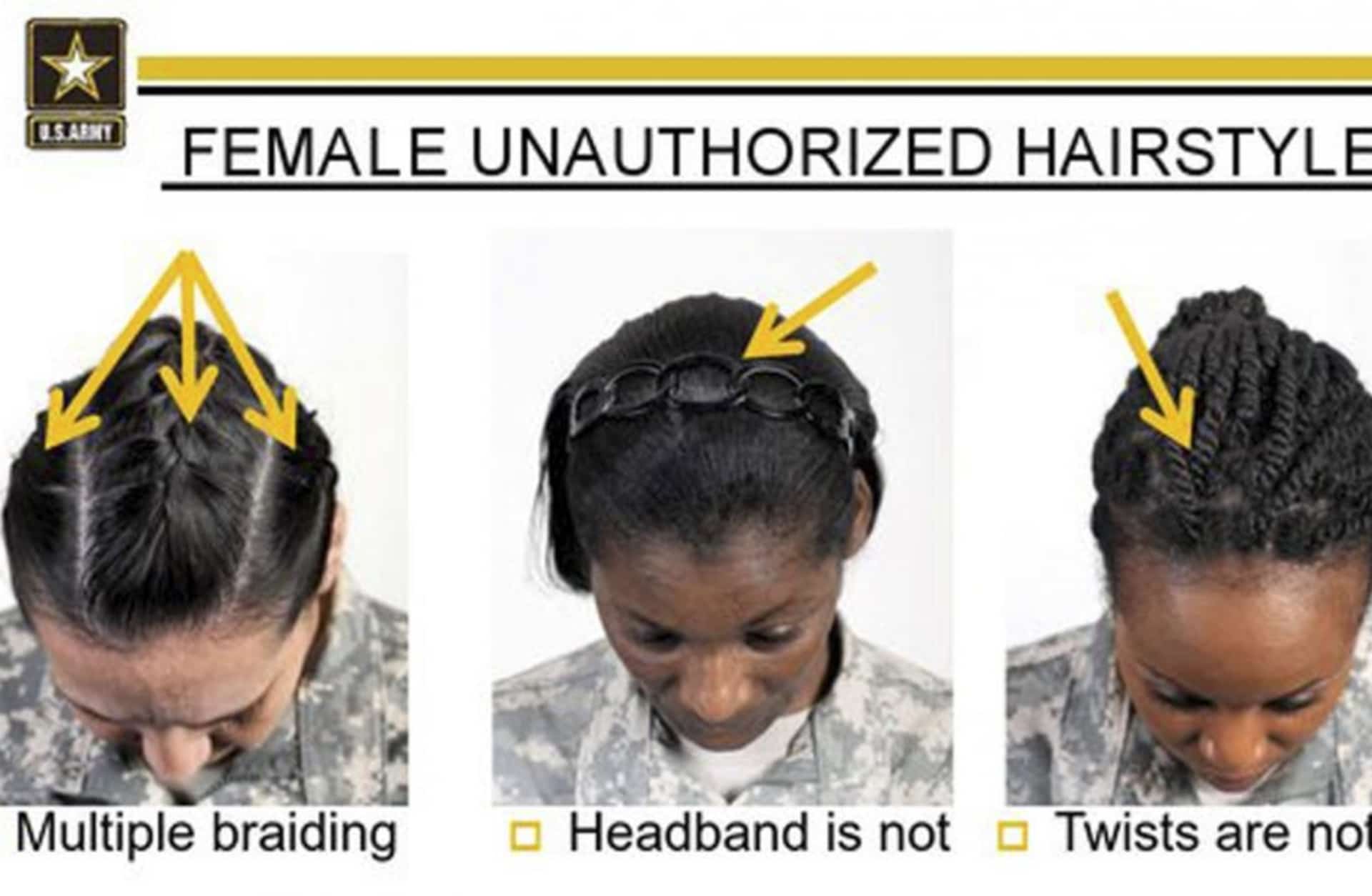 US Army Unauthorized Hairstyles