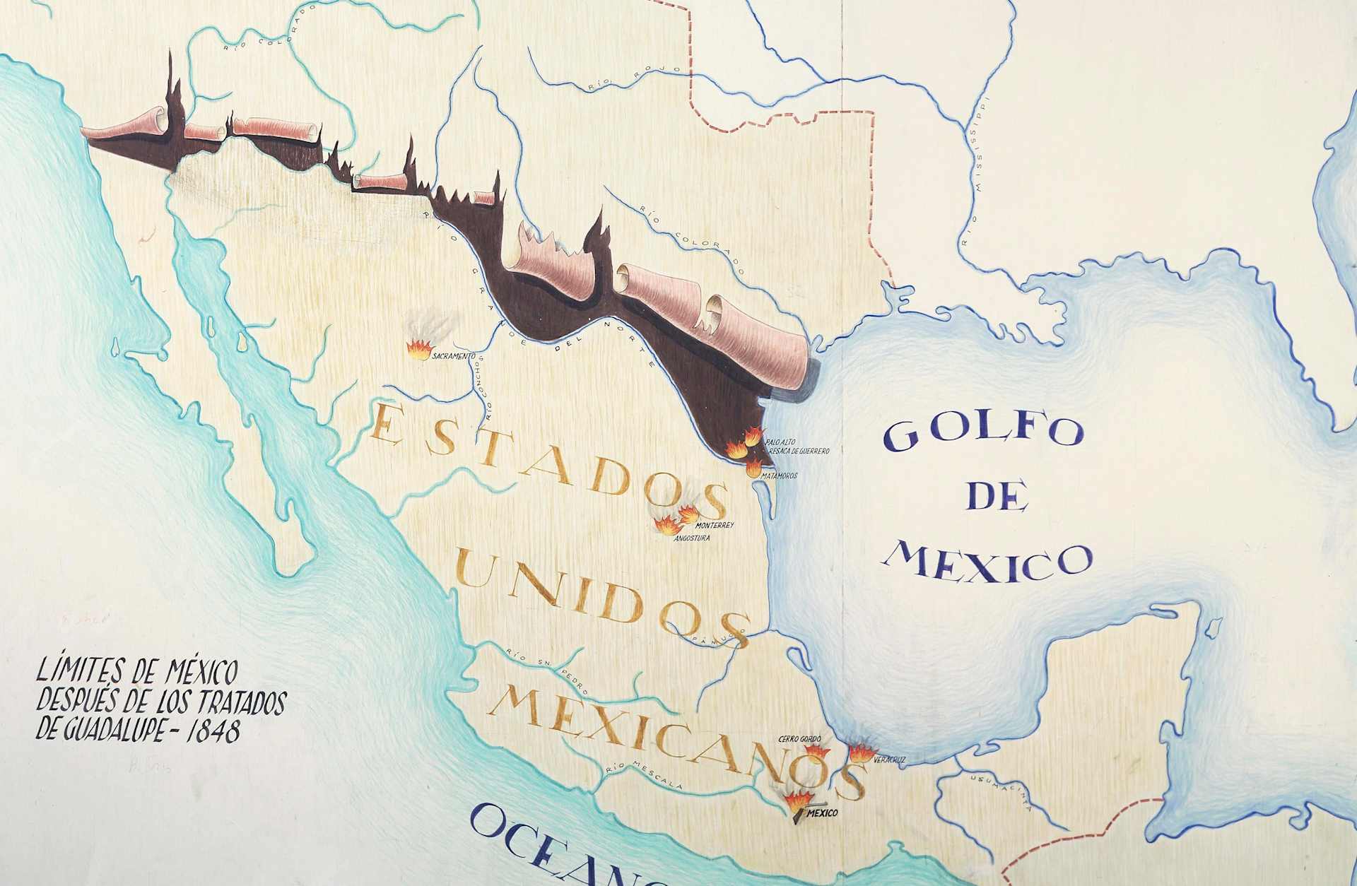 U.S. Mexico Map