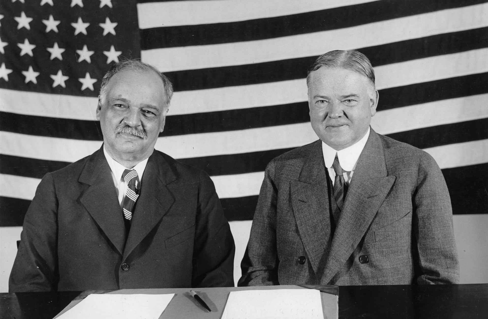 Vice President Charles Curtis and President Herbert Hoover